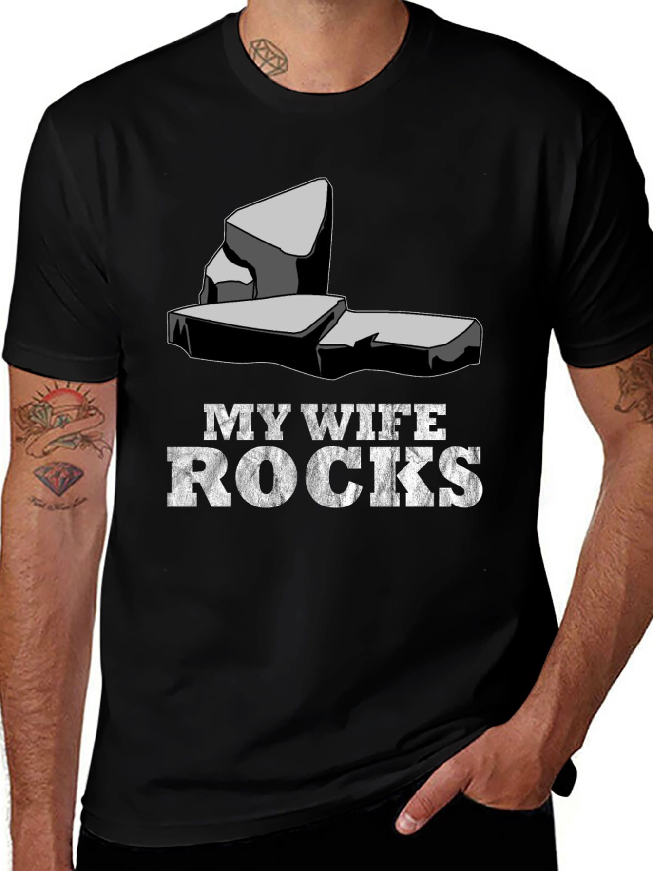 Variant 24 of My Wife Rocks T-Shirt - Husband Gift