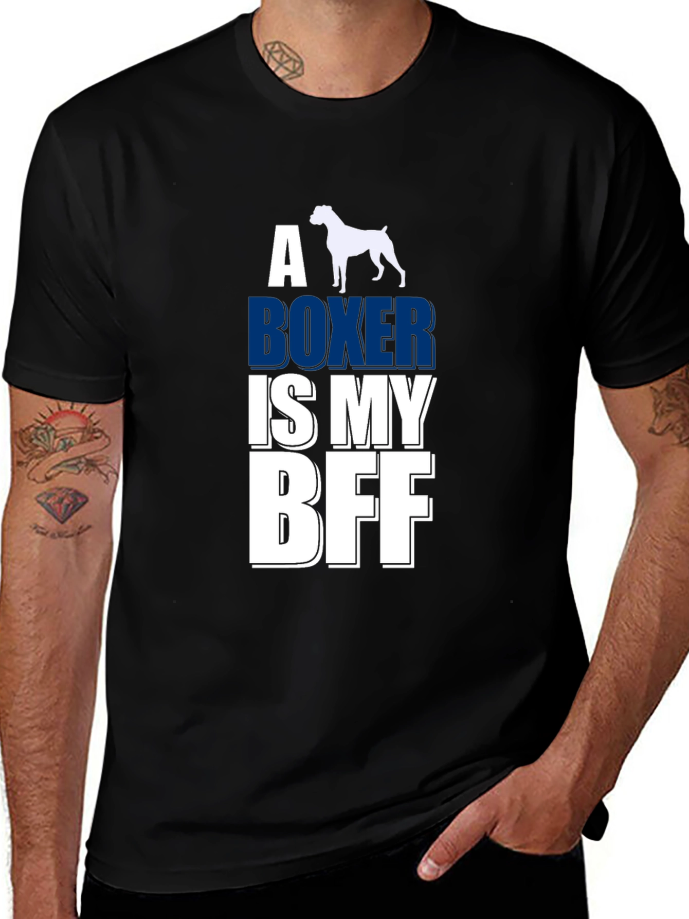 Boxer Dog BFF Graphic T-Shirt