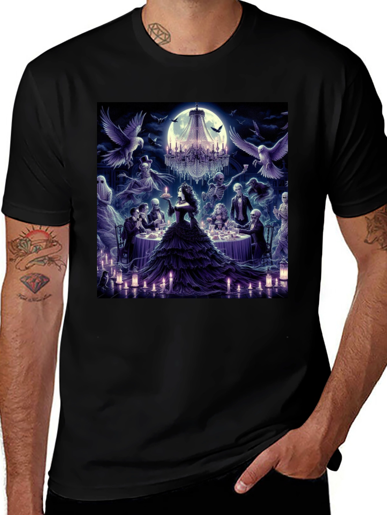 Variant 13 of Gothic Banquet Black T-Shirt