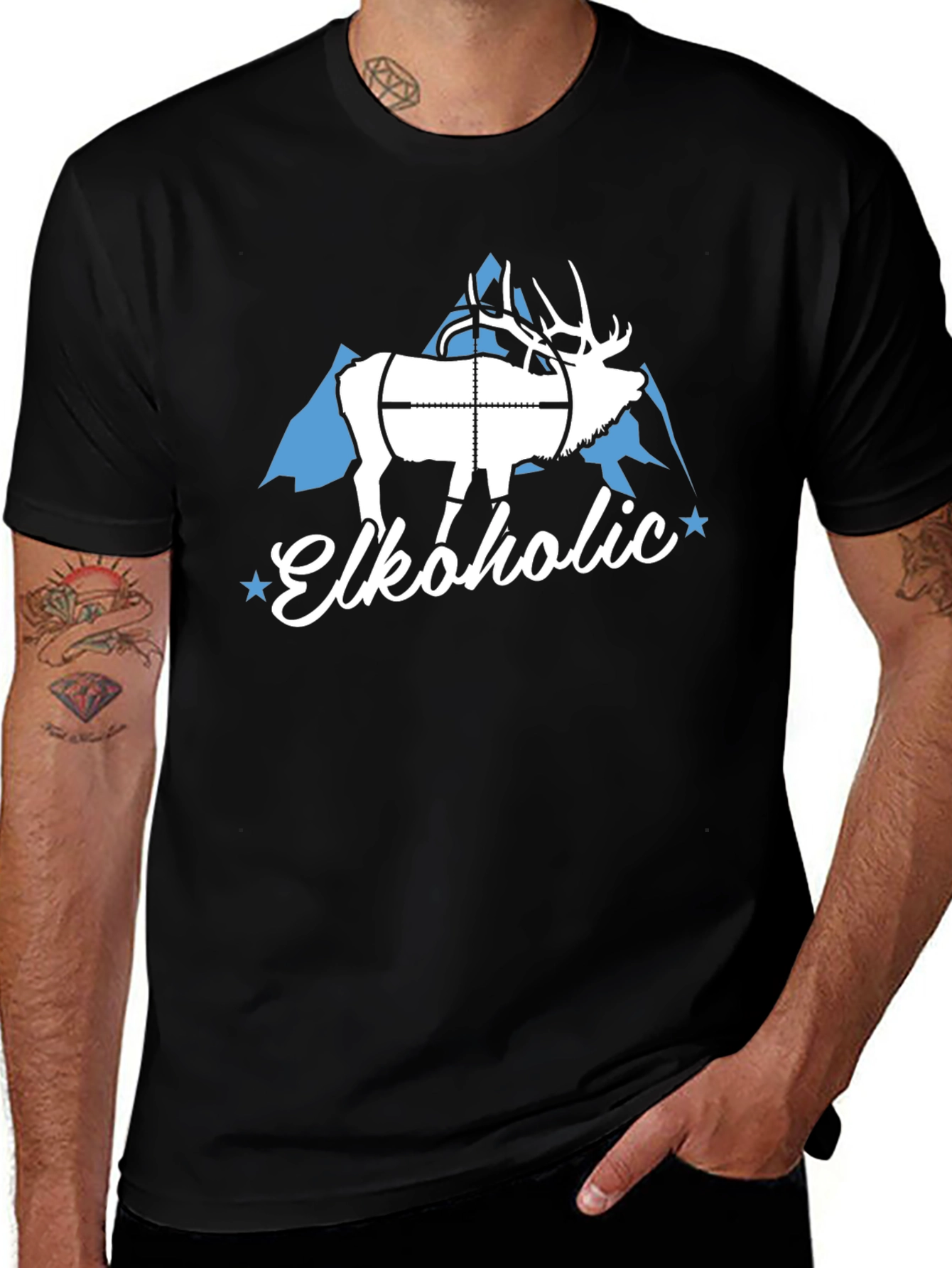 Variant 18 of Elkoholic T-Shirt - Hunting Humor