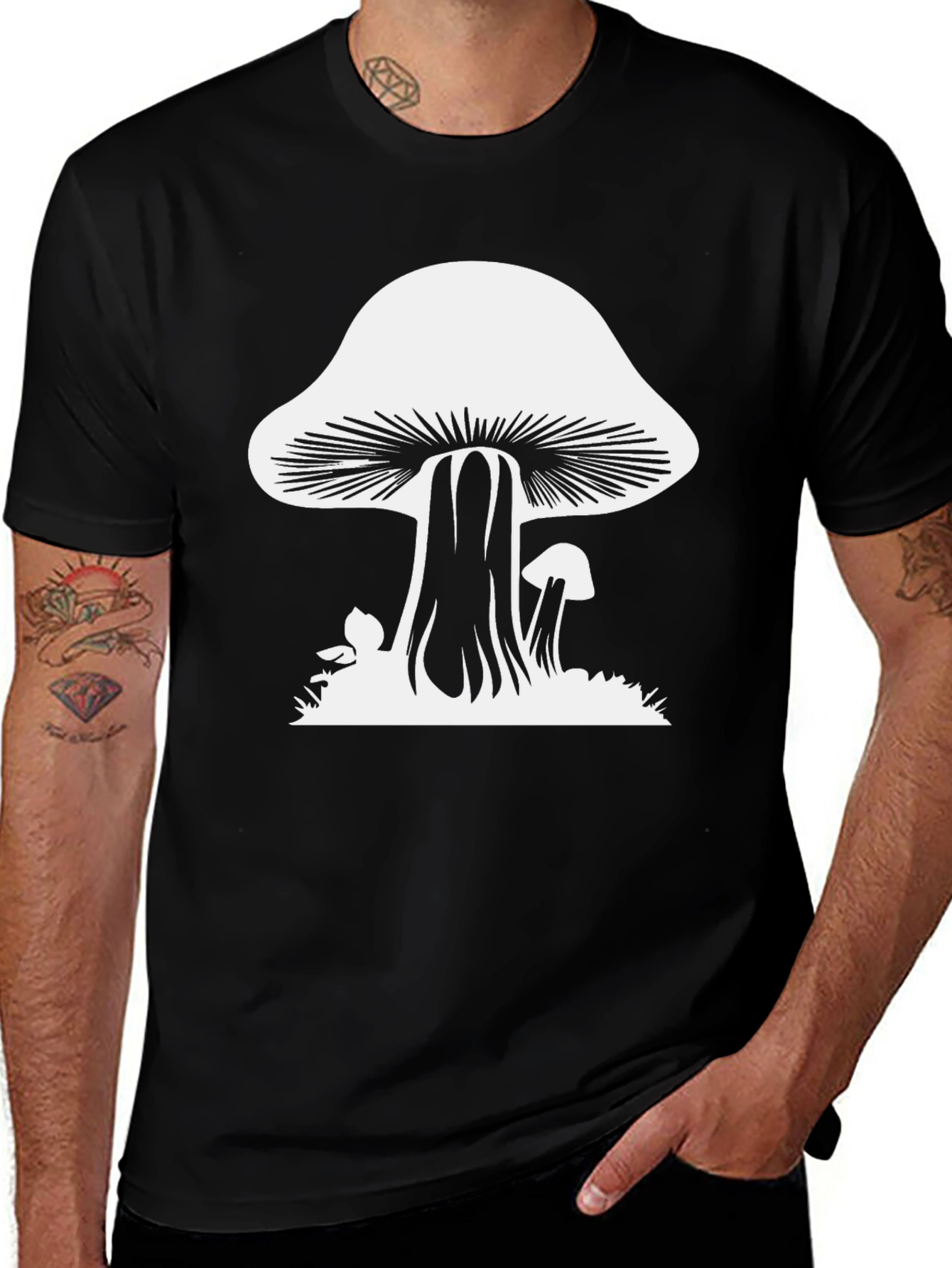 Variant 19 of Mushroom Graphic Tee - Funky Fungi Fashion