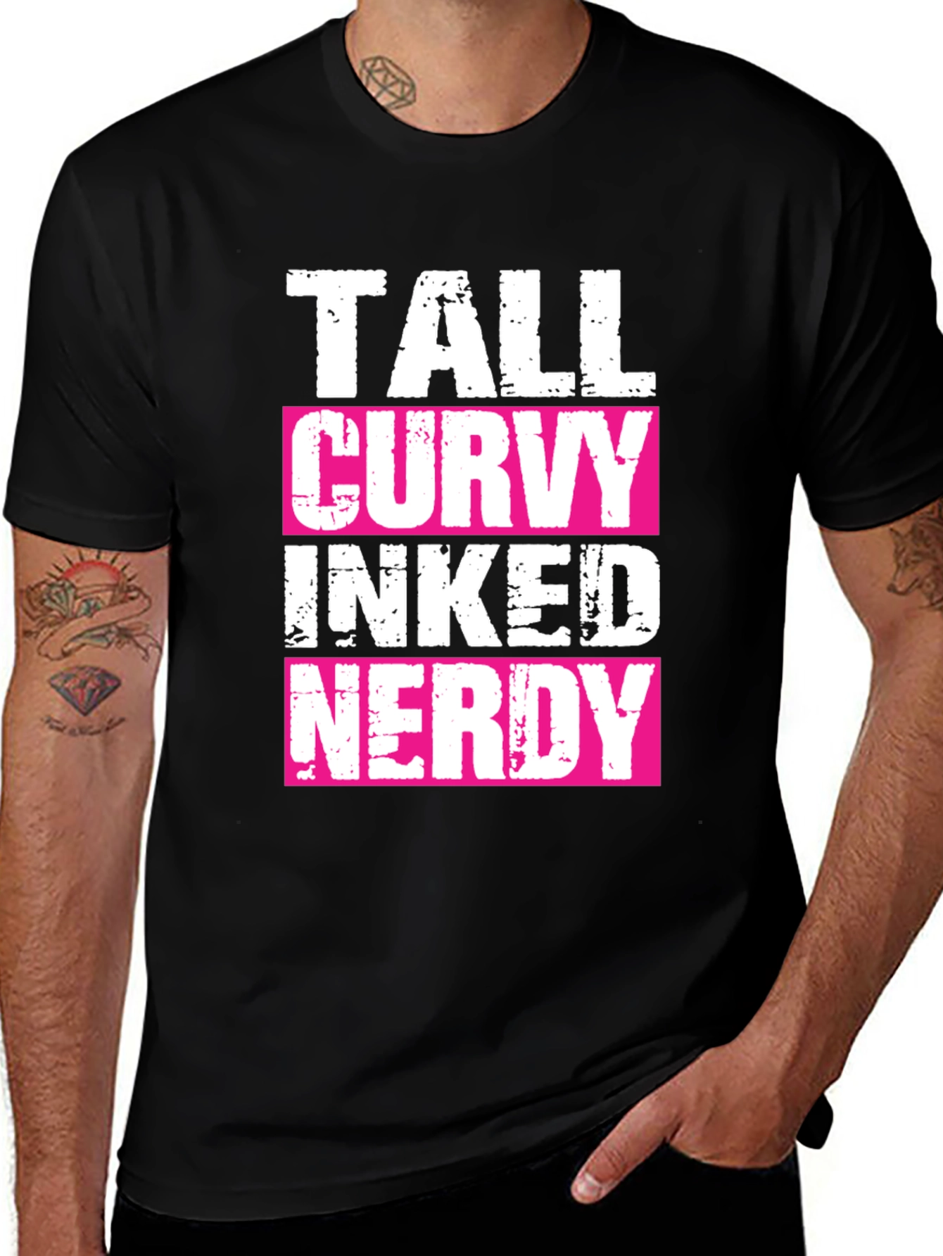 Variant 23 of Tall Curvy Inked Nerdy Graphic Tee