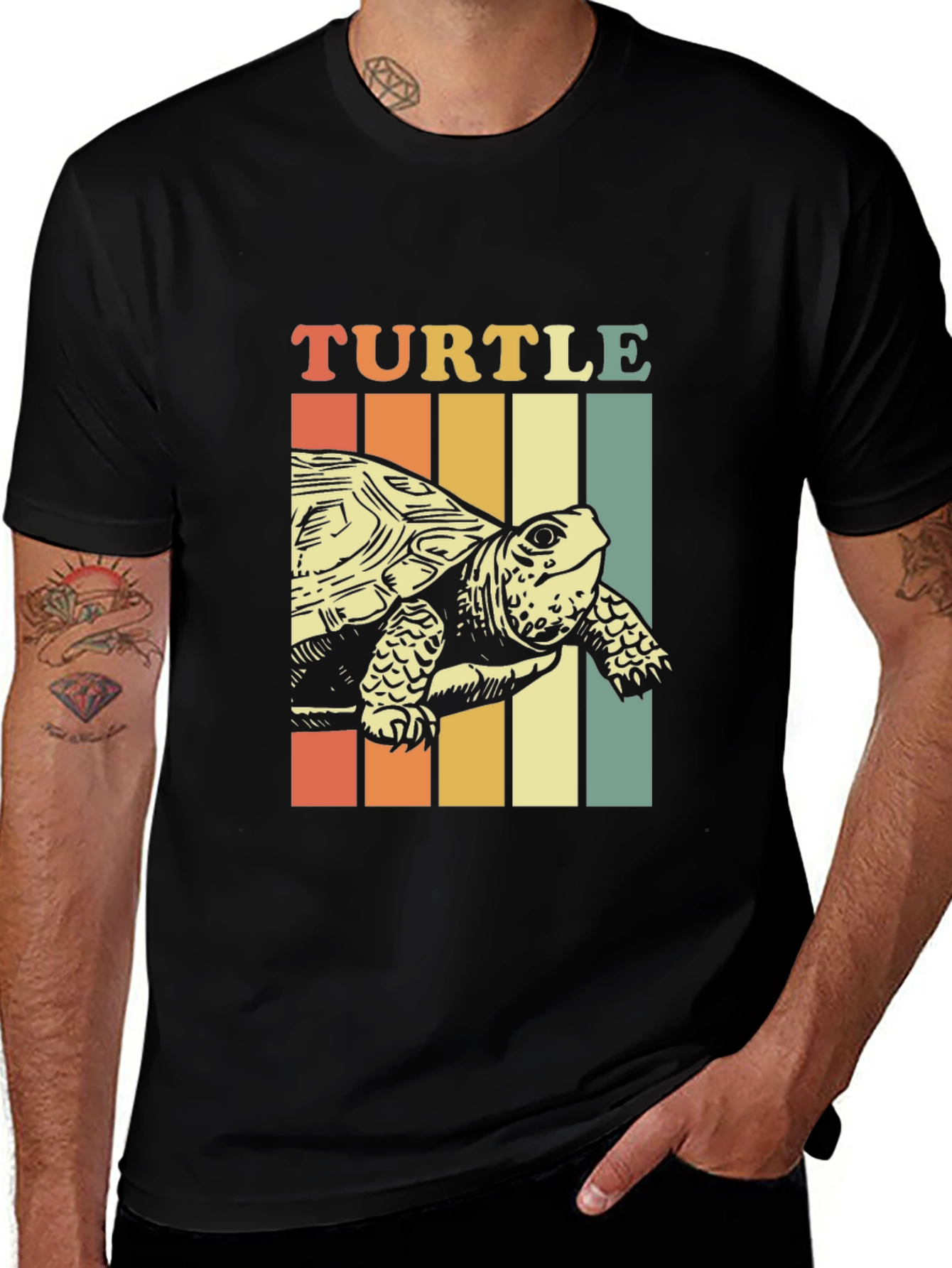 Variant 14 of Retro Turtle T-Shirt - Vintage Graphic Tee