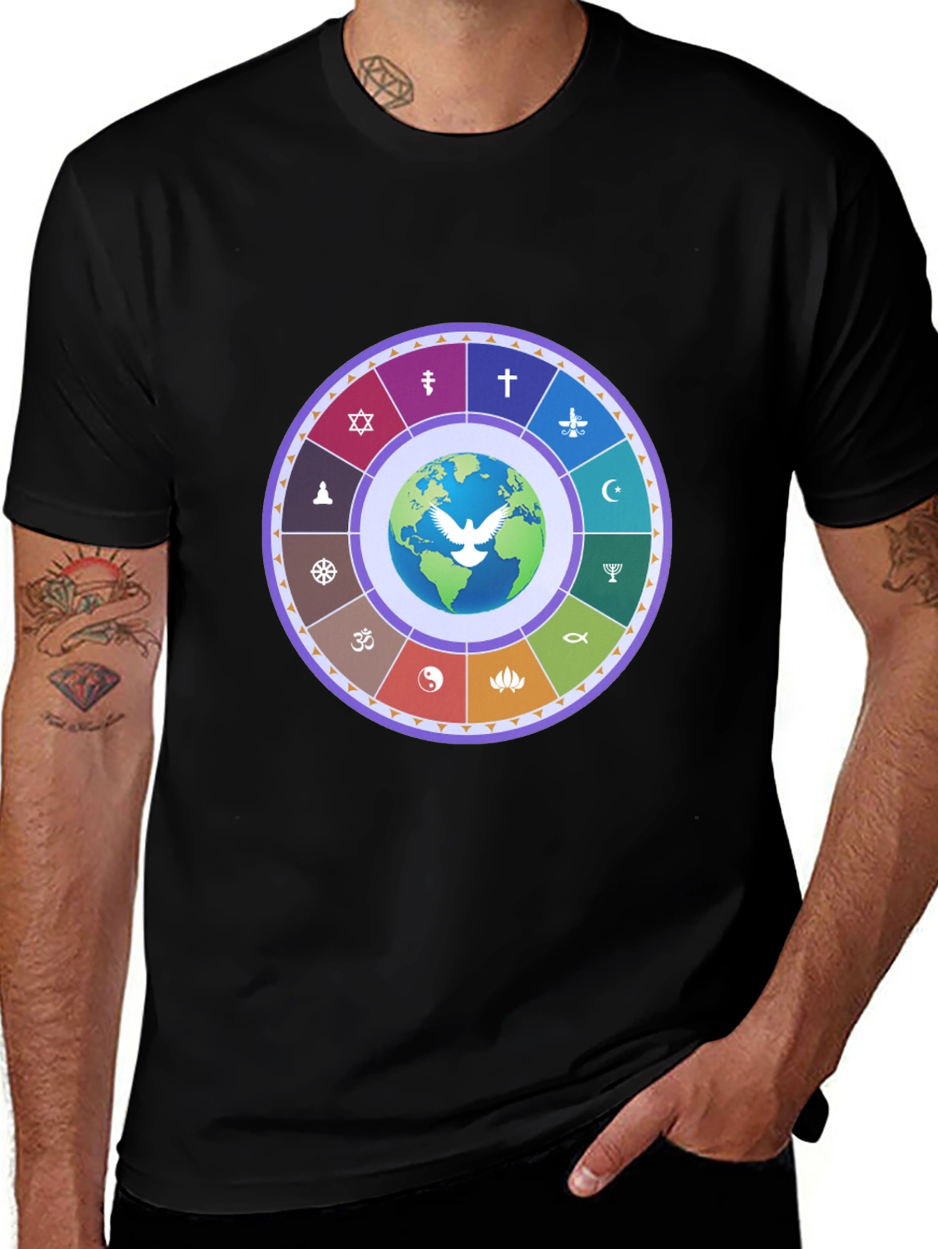 Unity World Religion T-Shirt - Global Peace