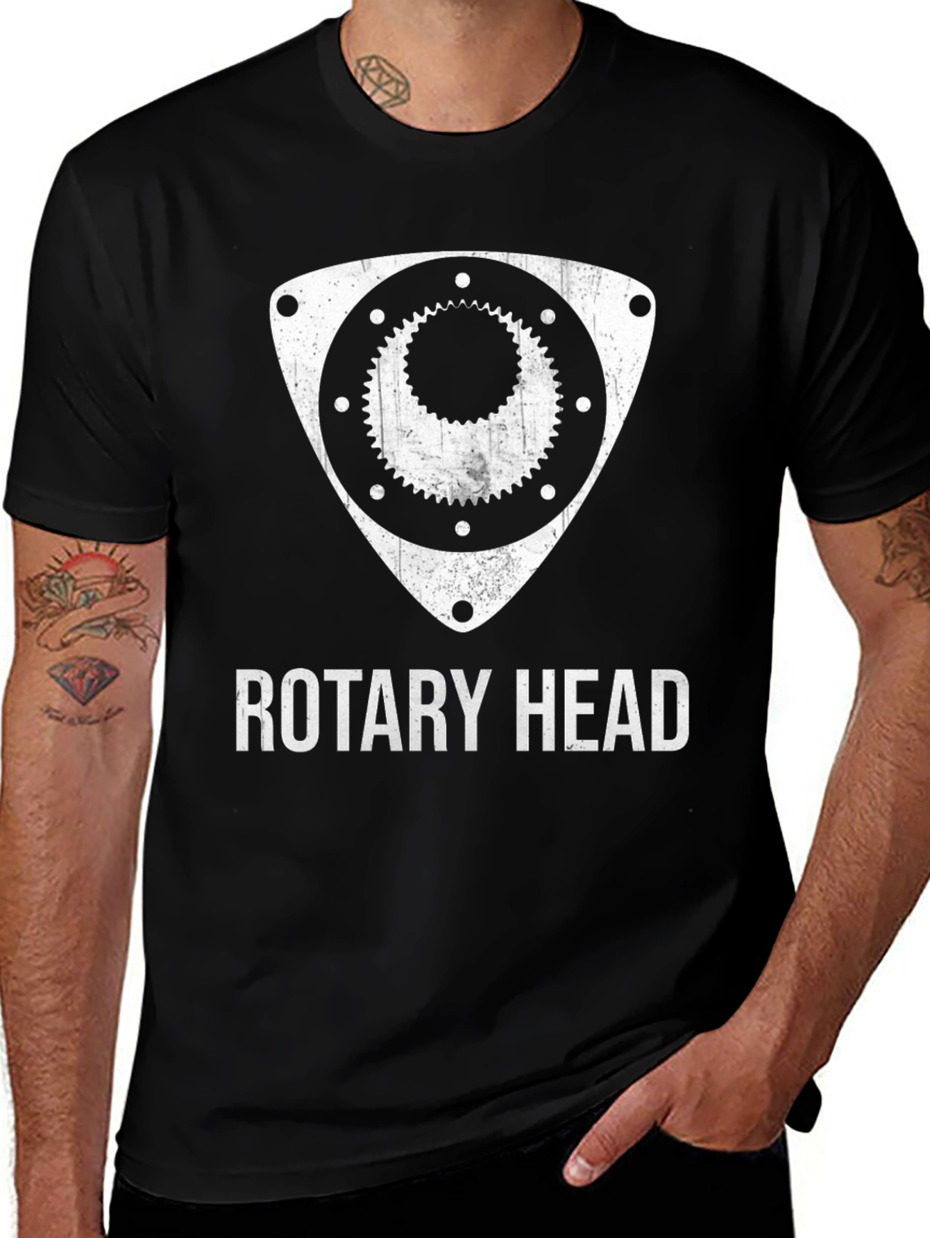 Variant 10 of Rotary Head T-Shirt - Automotive Enthusiast Tee