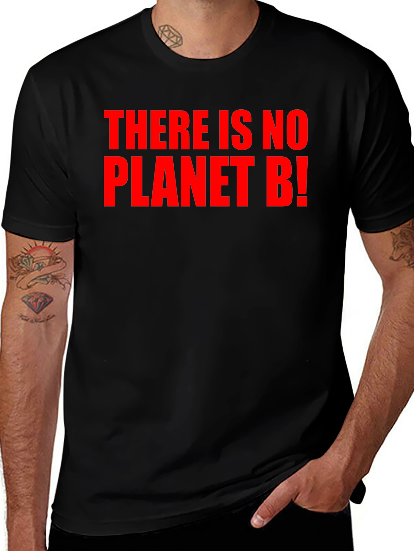 Variant 27 of There Is No Planet B! Black T-Shirt