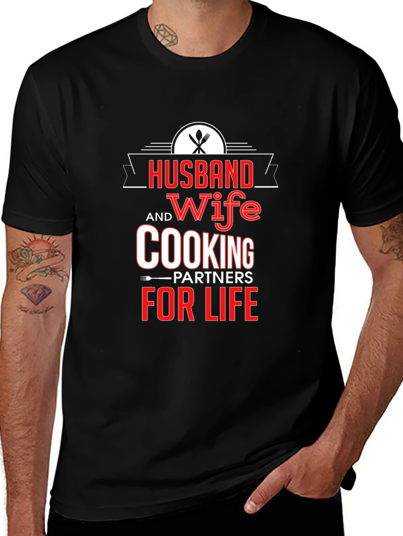 Husband and Wife Cooking Partners T-Shirt