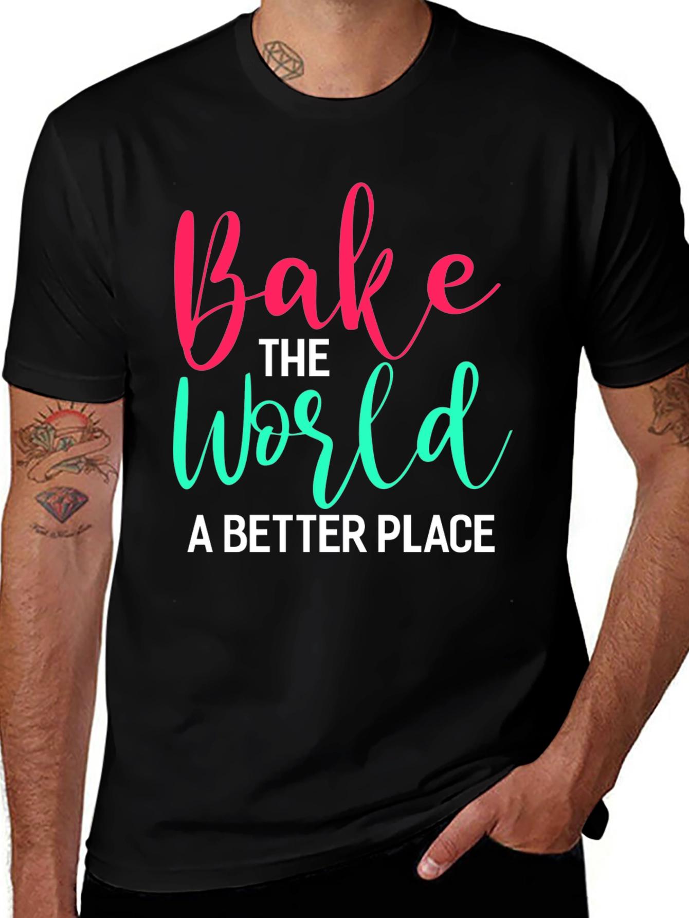 Variant 25 of Bake the World T-Shirt - Soft Cotton Tee