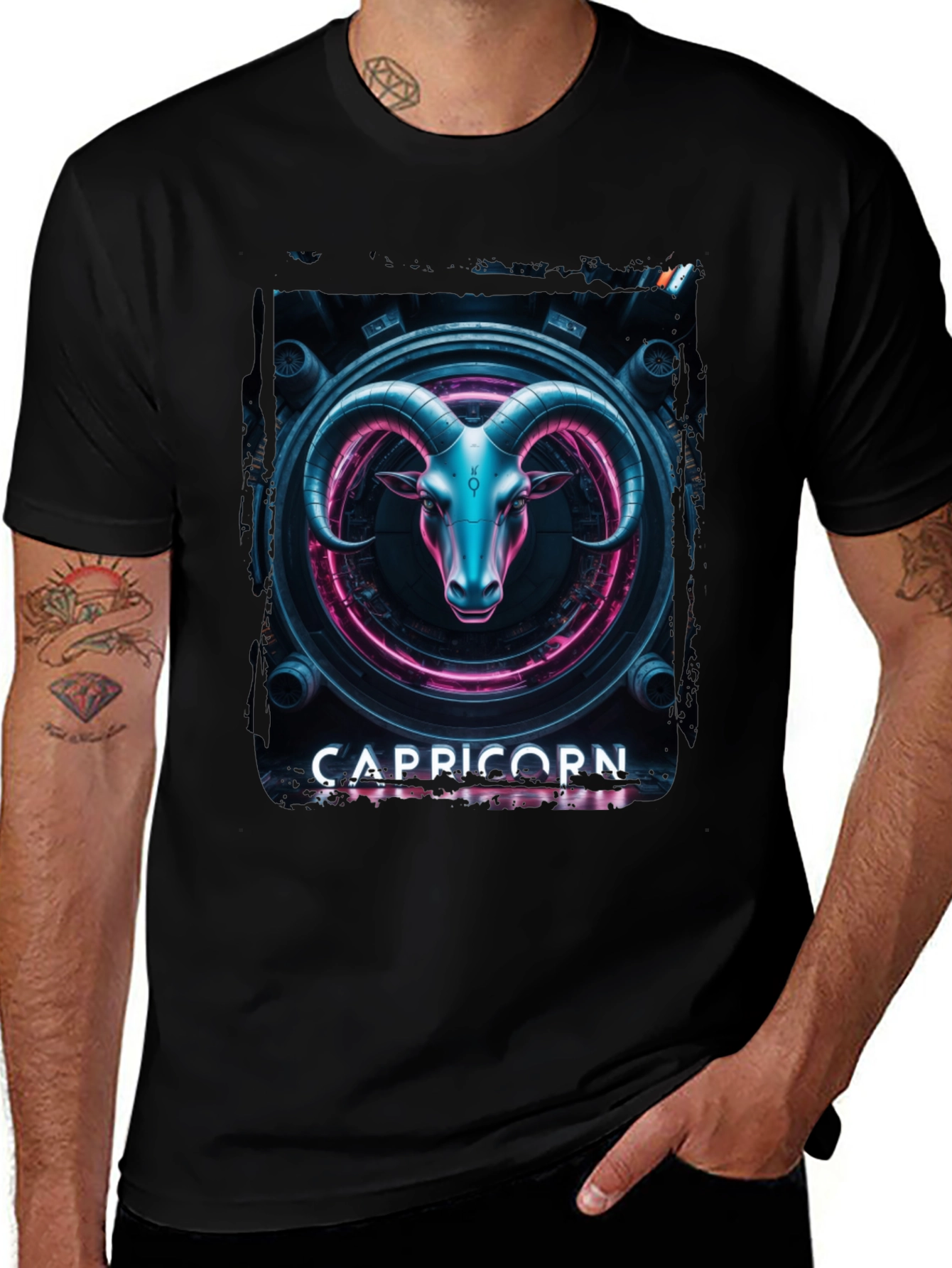 Capricorn Zodiac Graphic T-Shirt