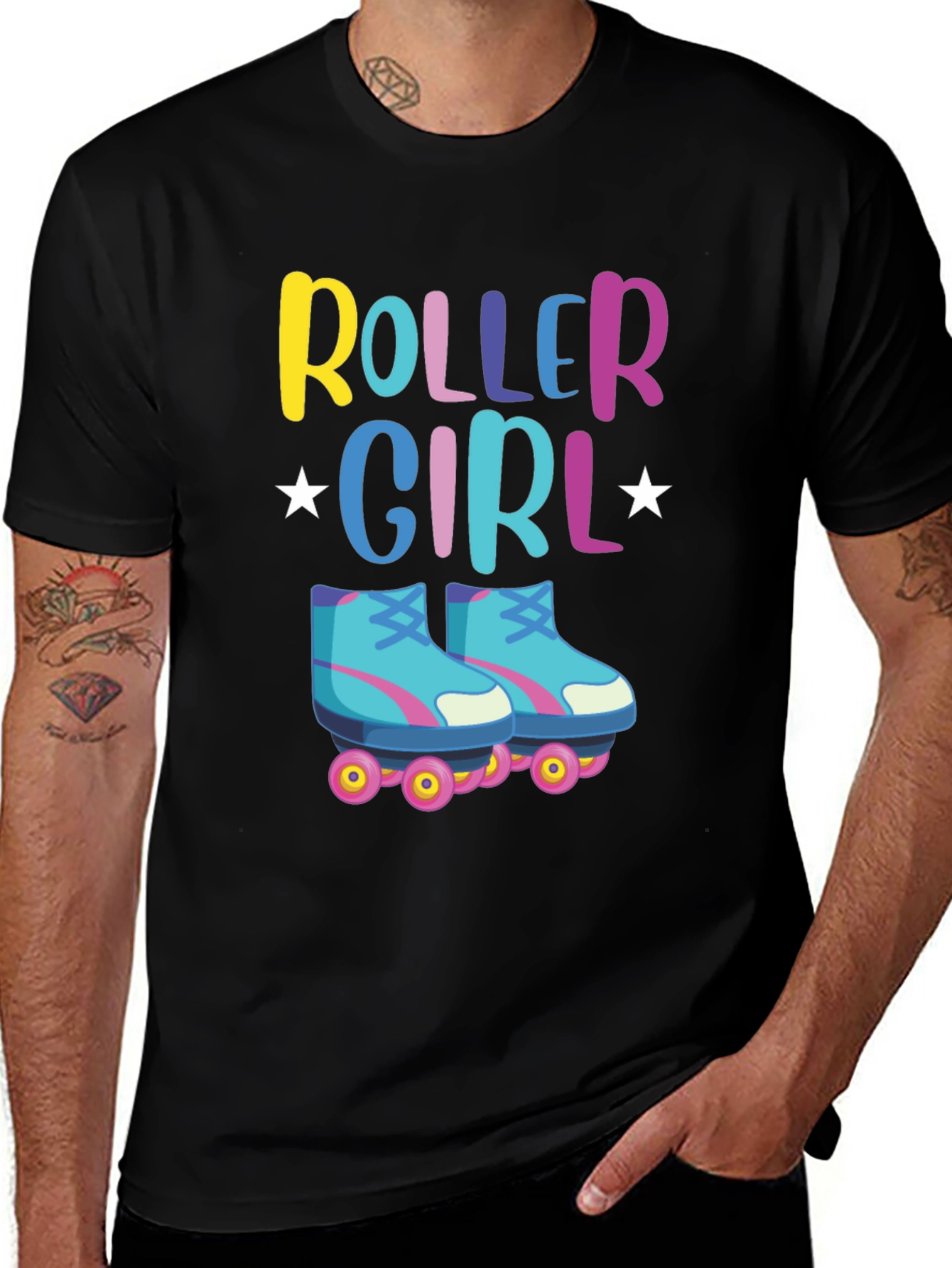 Variant 23 of Roller Girl T-Shirt - Retro Skate Design