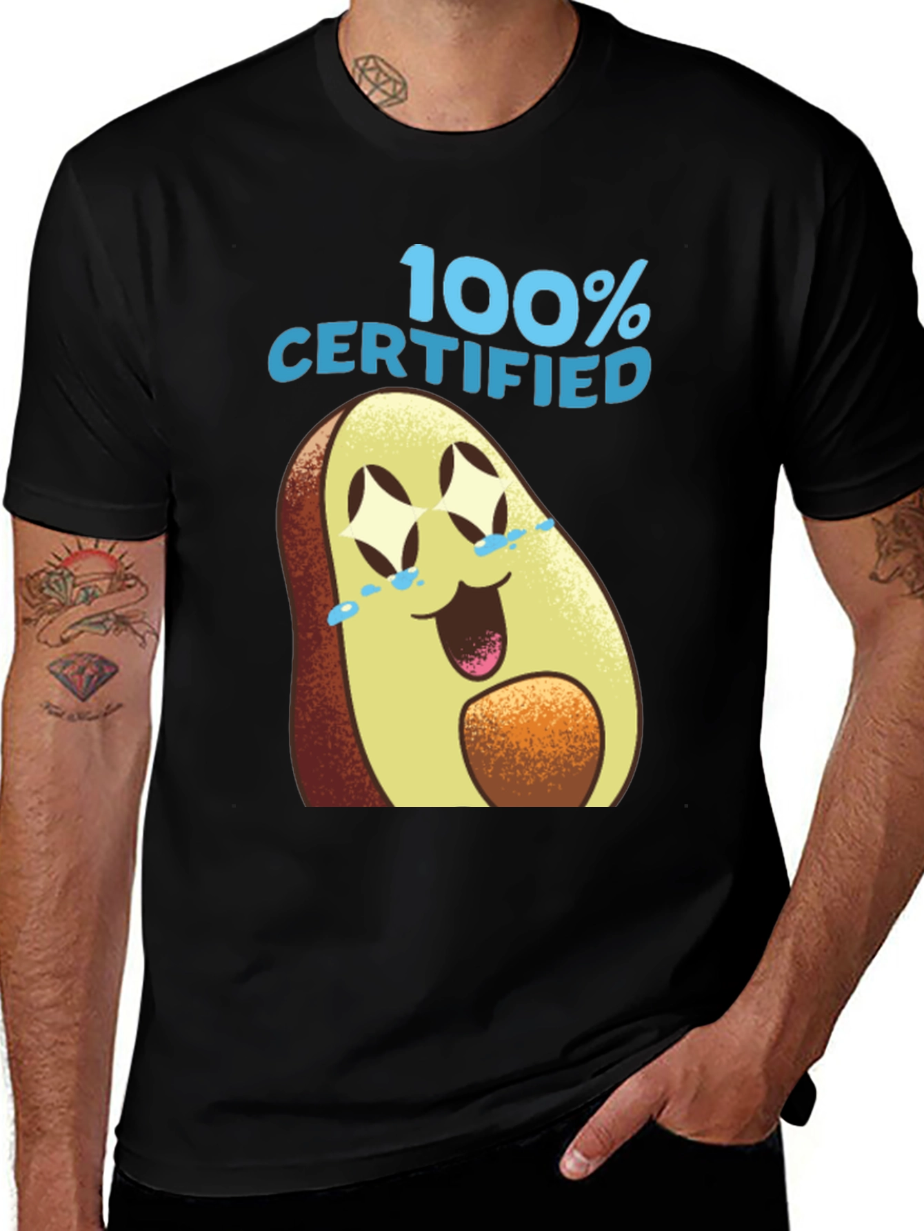 Variant 6 of Funny Avocado Certified Graphic Tee