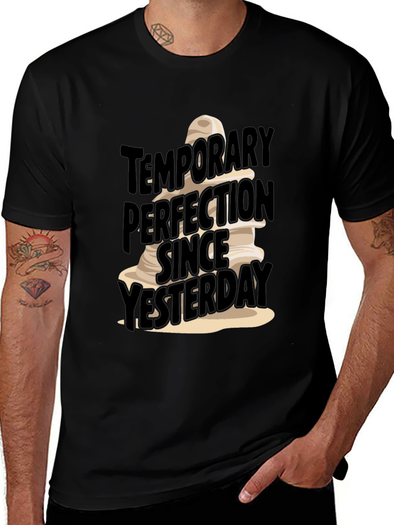 Variant 28 of Funny Temporary Perfection T-Shirt