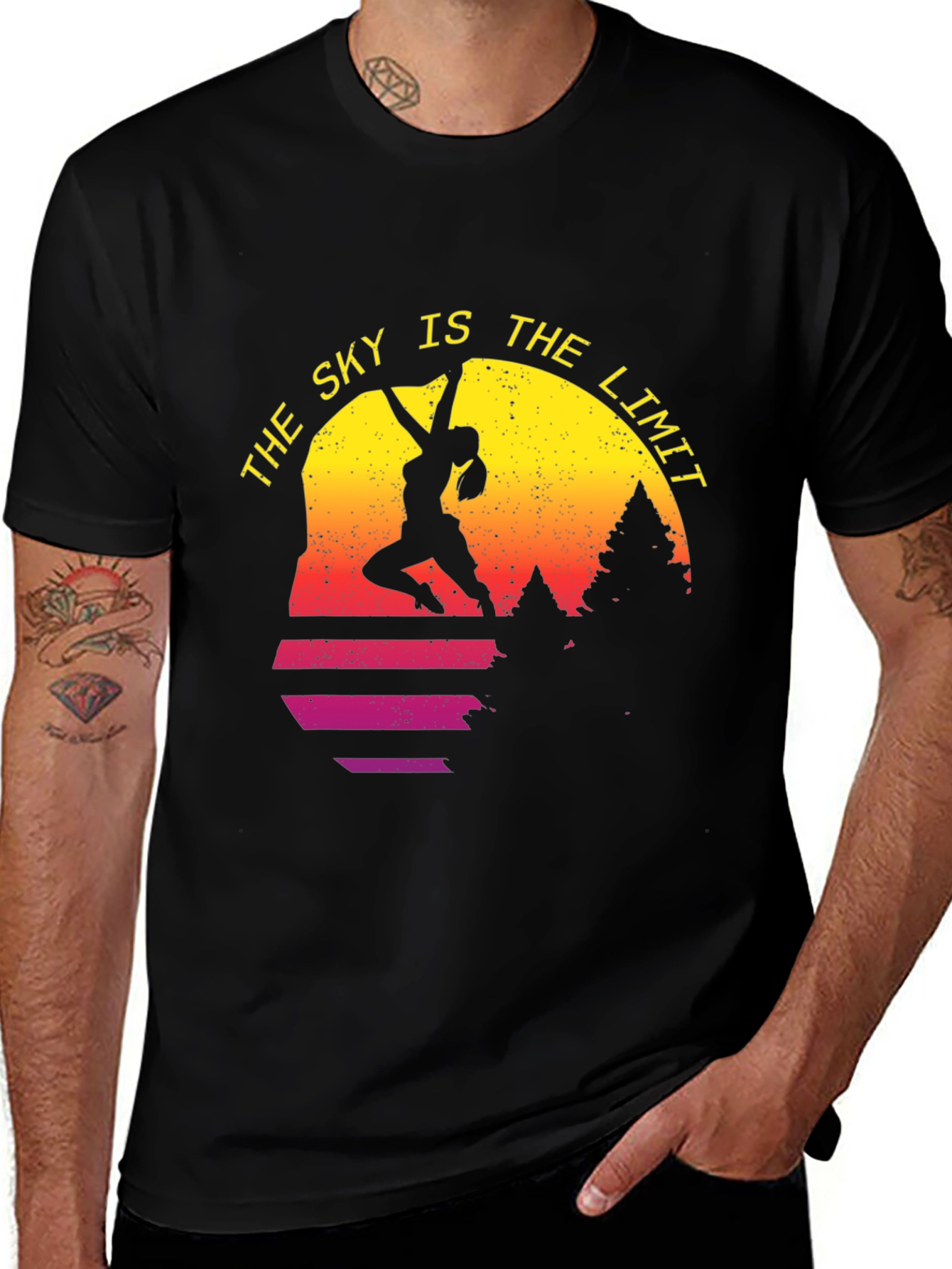 Climbing Silhouette T-Shirt - "The Sky is the Limit"
