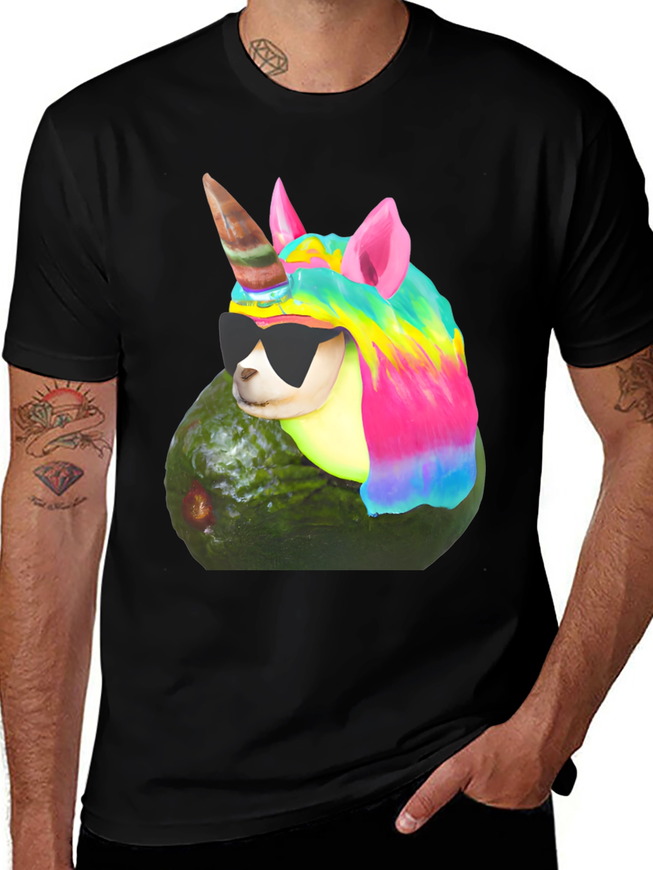 Variant 25 of Avocad Unicorn T-Shirt - Fun Novelty Tee