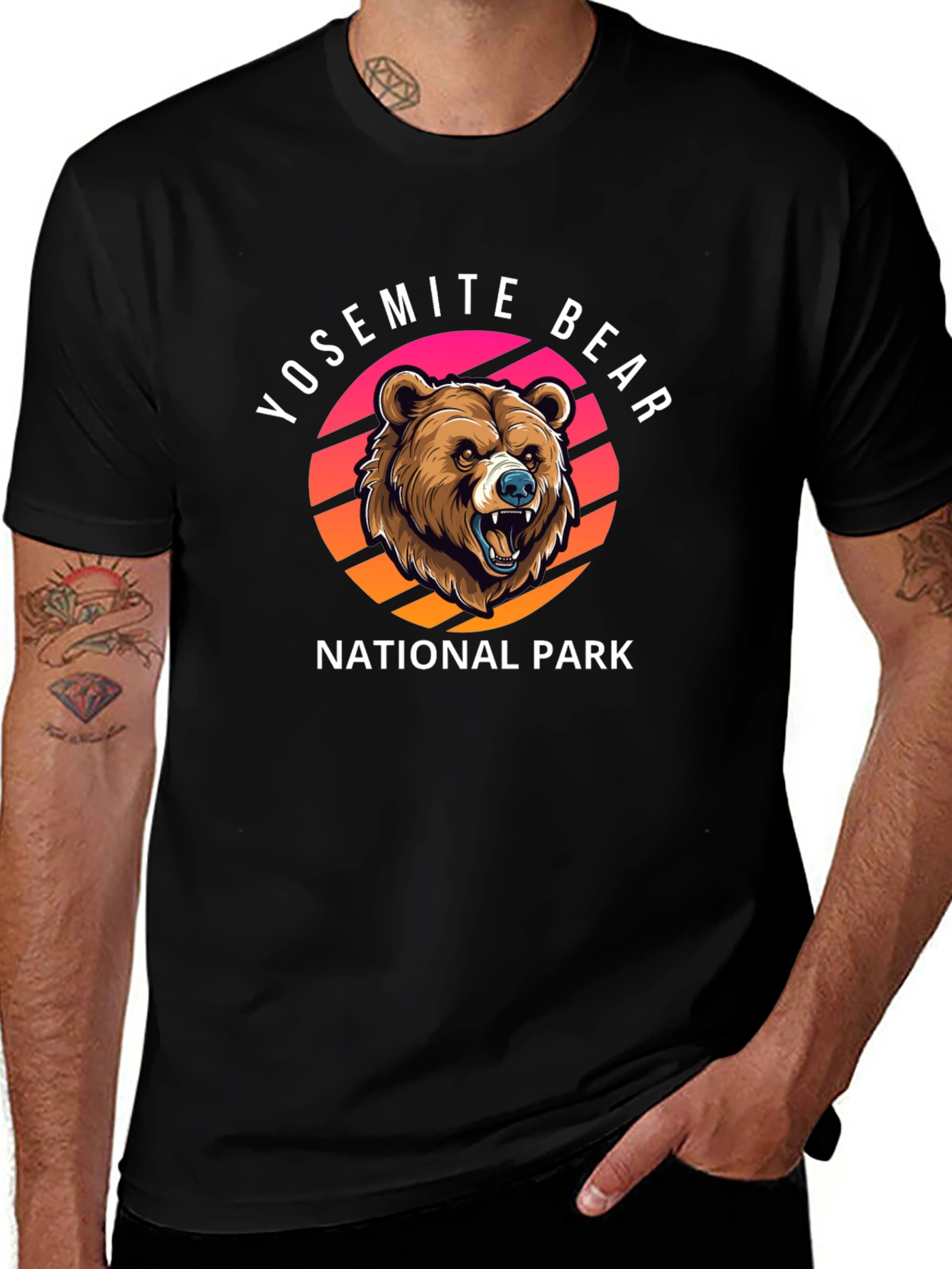 Variant 17 of Yosemite Bear National Park Graphic T-Shirt