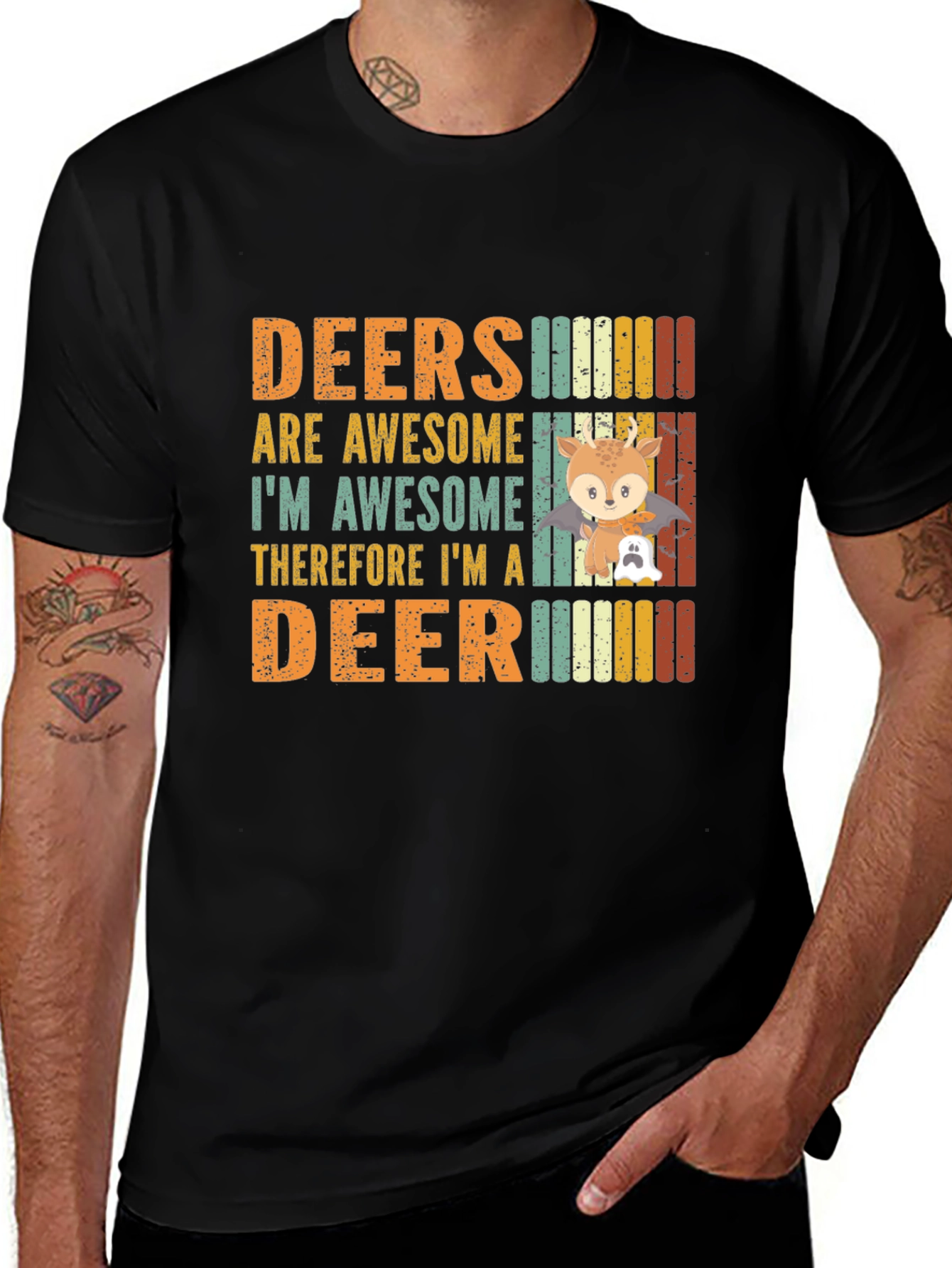 Variant 7 of Deers Are Awesome Graphic T-Shirt
