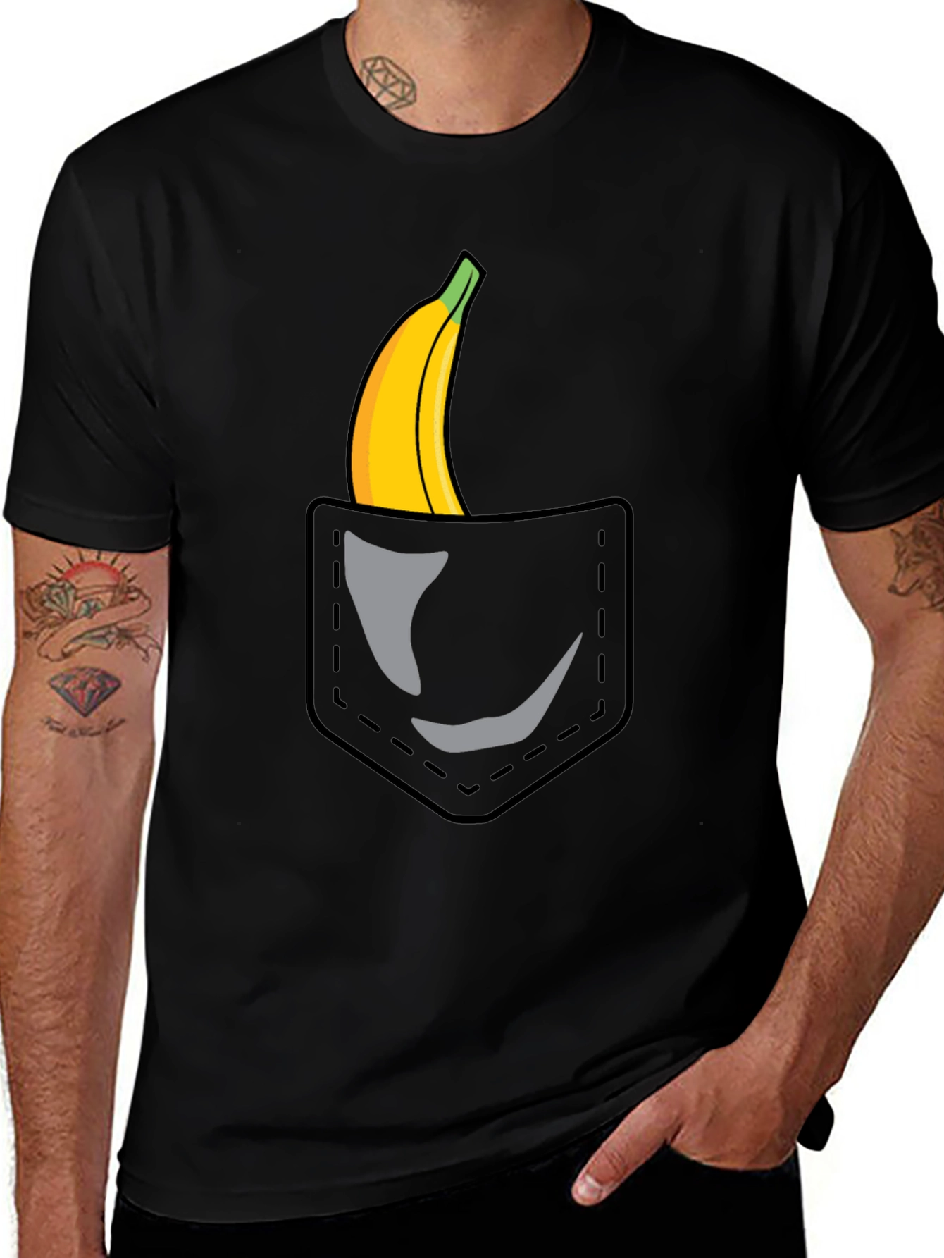 Variant 22 of Banana Pocket Graphic T-Shirt