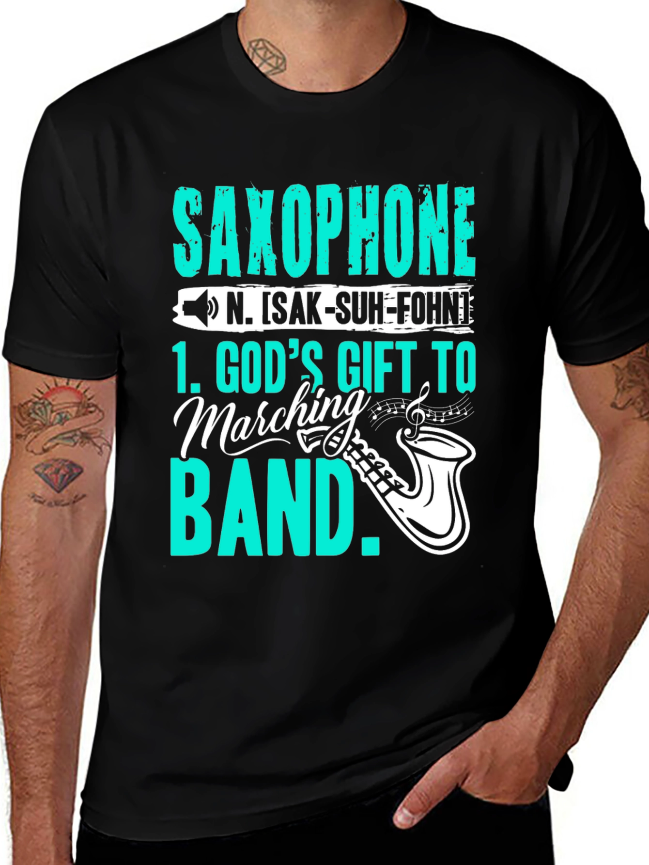 Variant 12 of Saxophone Marching Band T-Shirt