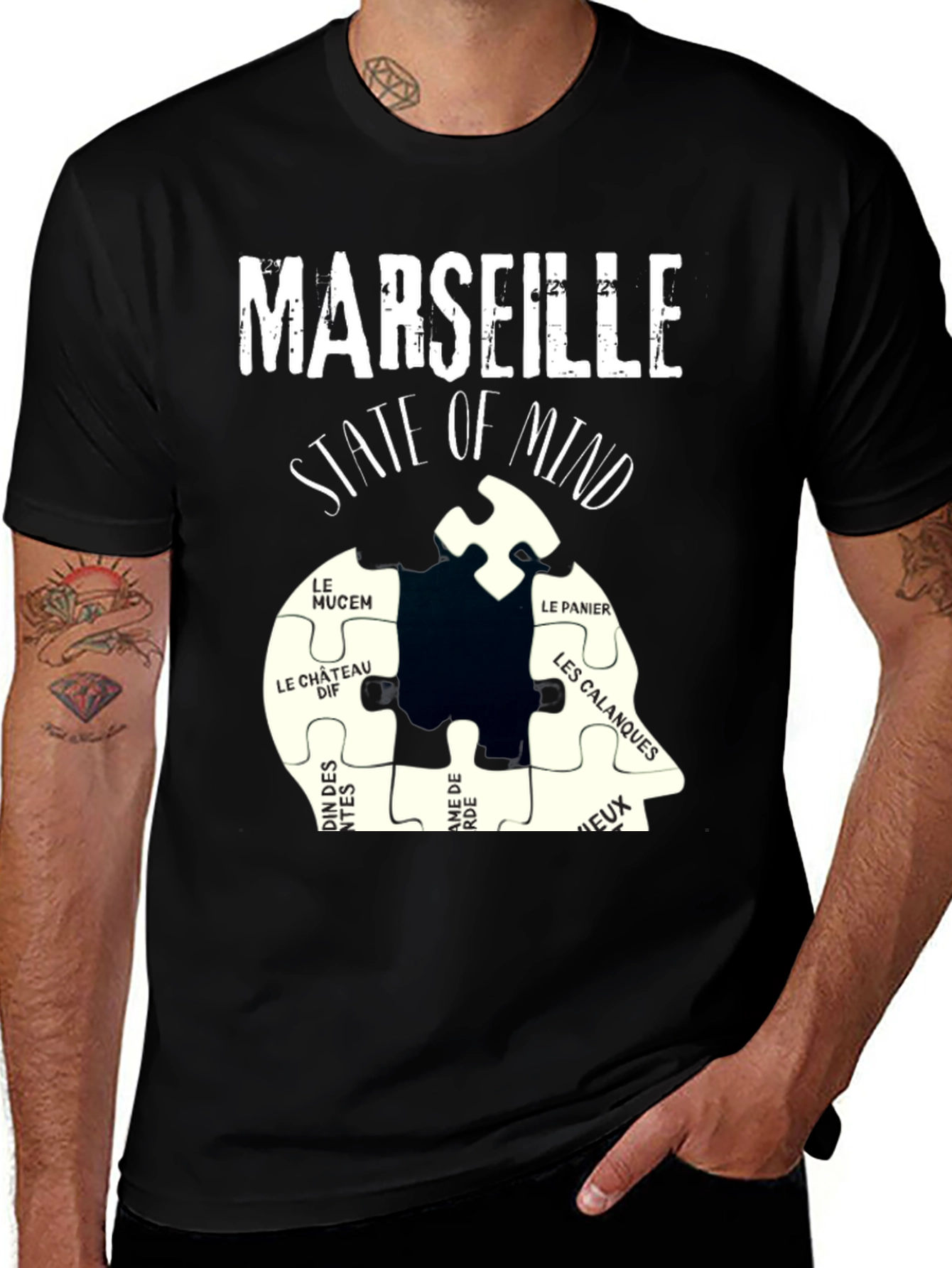 Marseille State of Mind T-Shirt Black