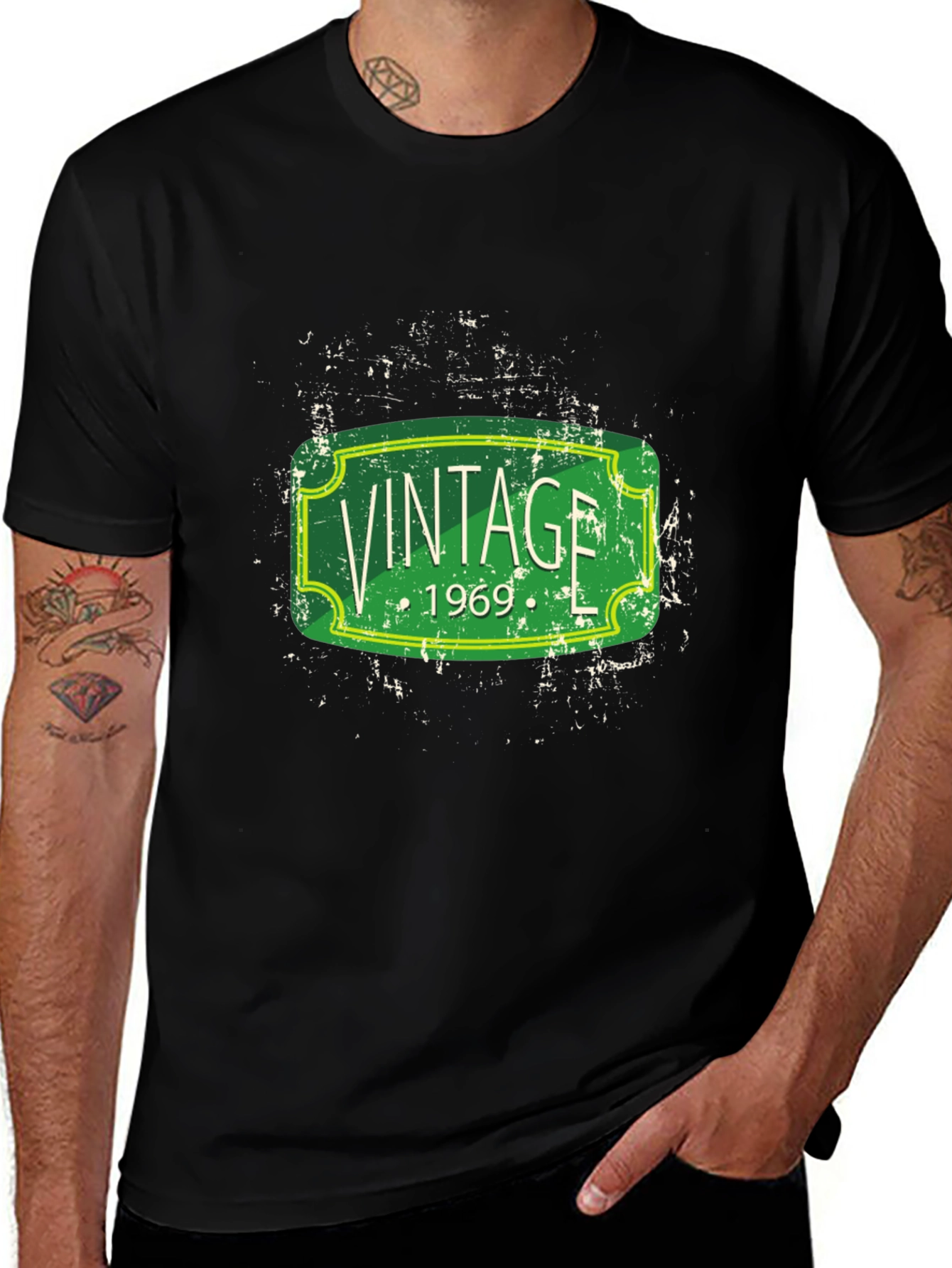 Variant 19 of Vintage 1969 Graphic T-Shirt - Classic Style