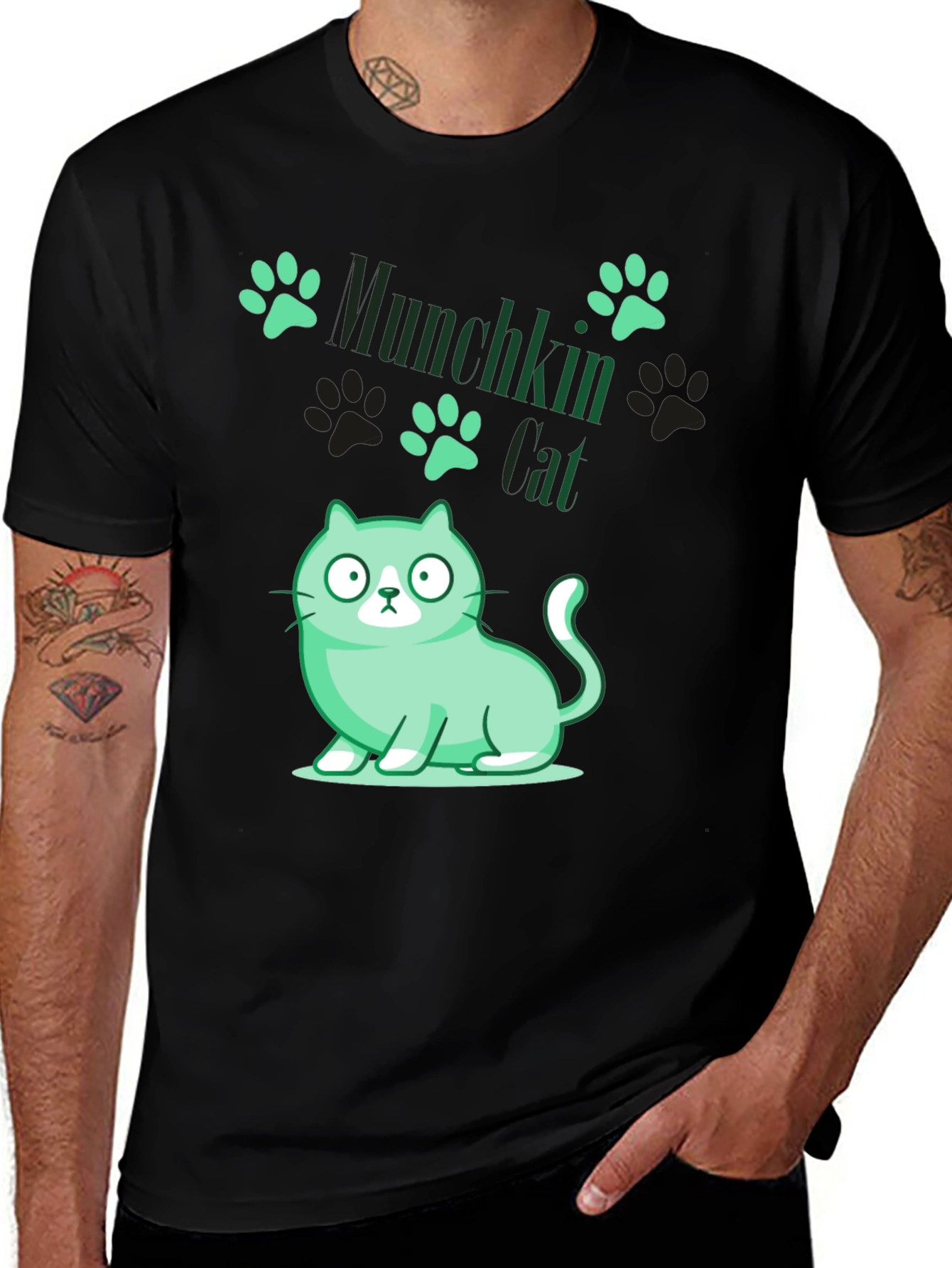 Variant 27 of Munchkin Cat Tee - Unique Graphic T-Shirt