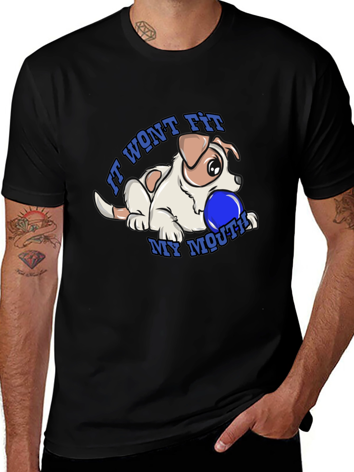 Variant 10 of Dog & Ball Graphic T-Shirt - It Won't Fit