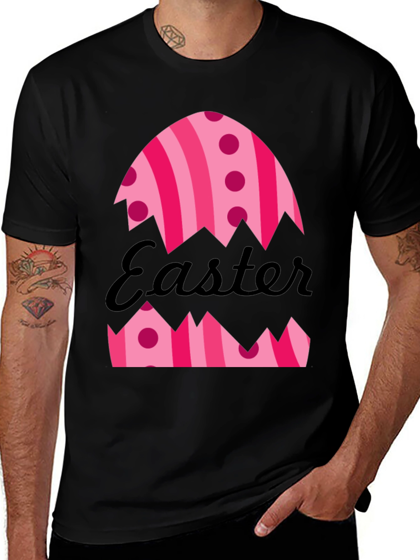 Camiseta Huevo de Pascua Rayas y Lunares
