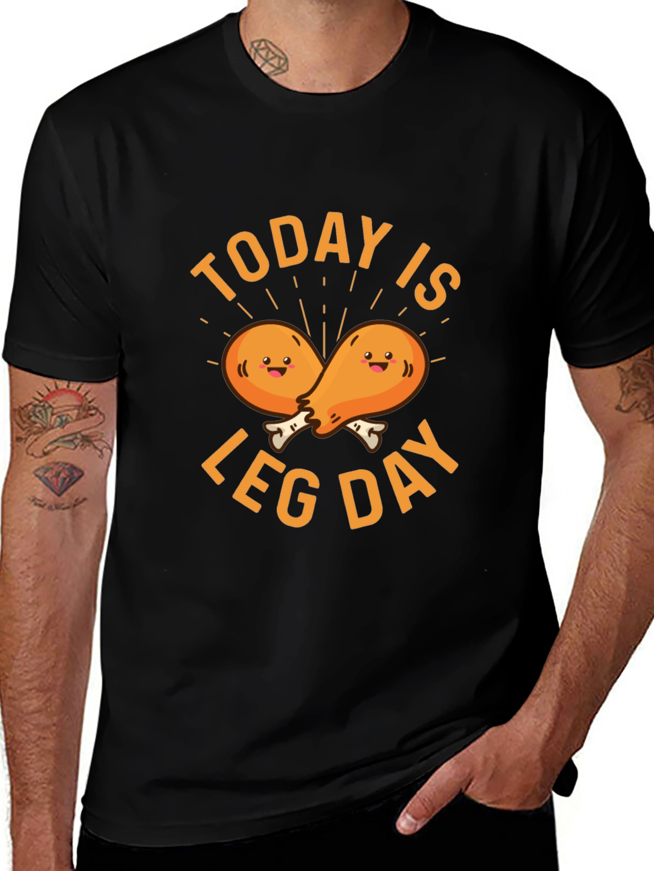 Funny Today is Leg Day Chicken Lover T-Shirt
