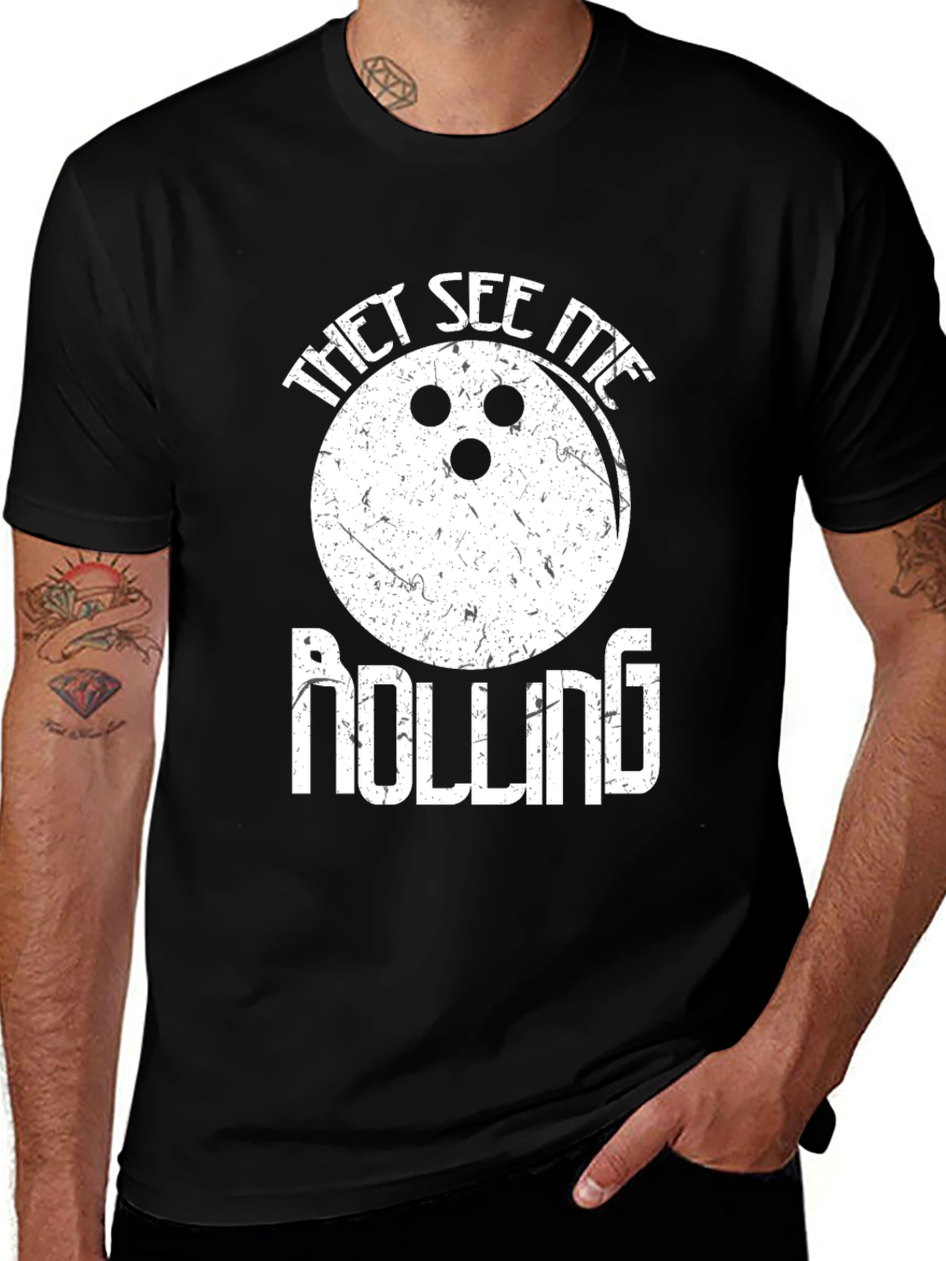 Variant 18 of They See Me Rolling Bowling T-Shirt