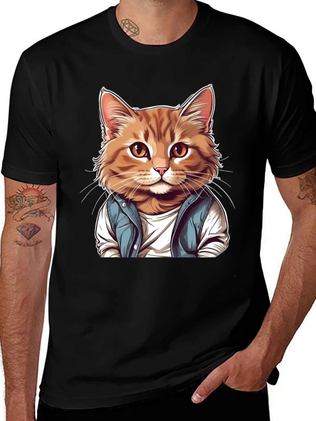 Variant 12 of Cool Cat Graphic Tee