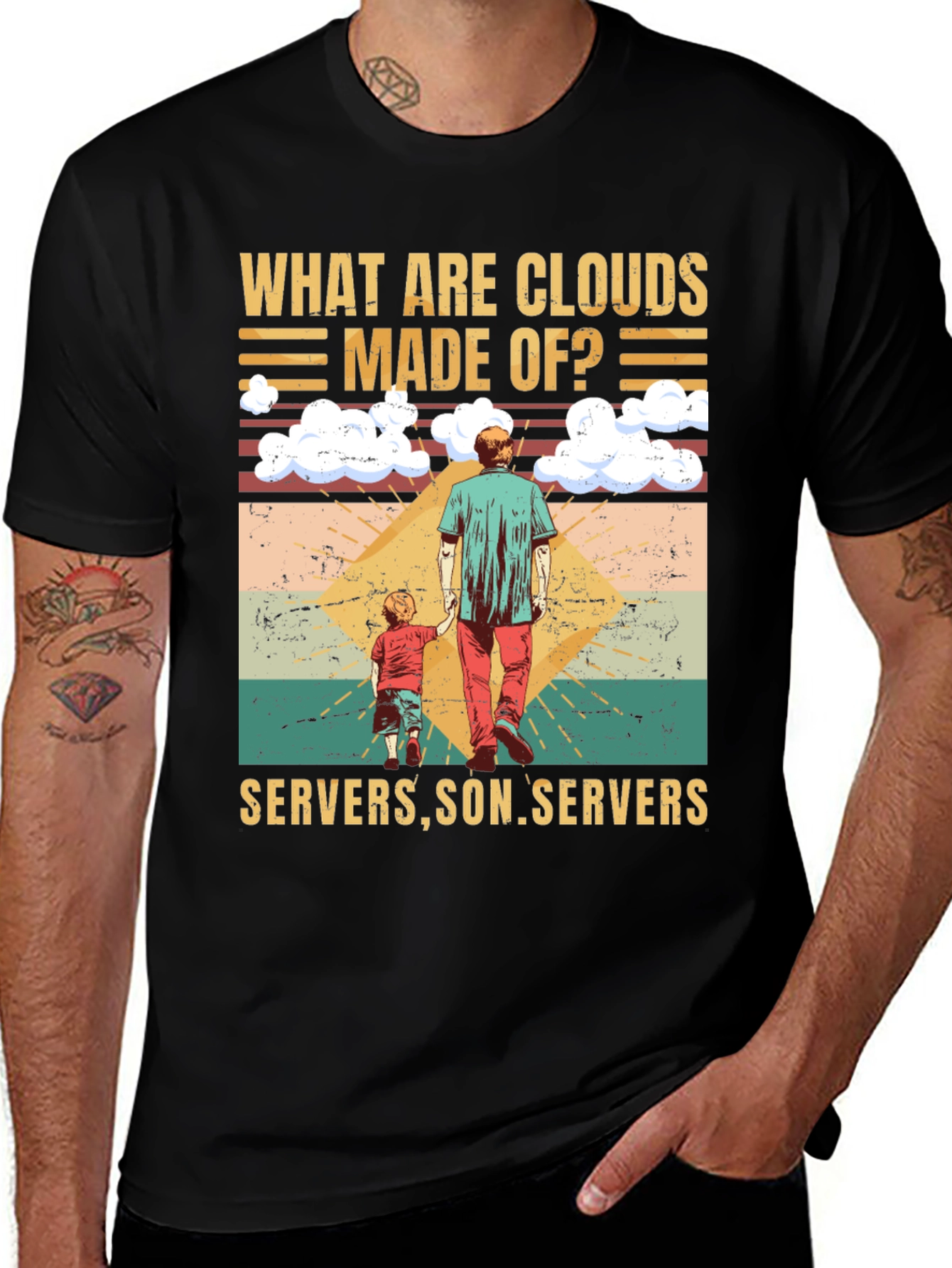 Funny Tech Cloud Servers T-Shirt