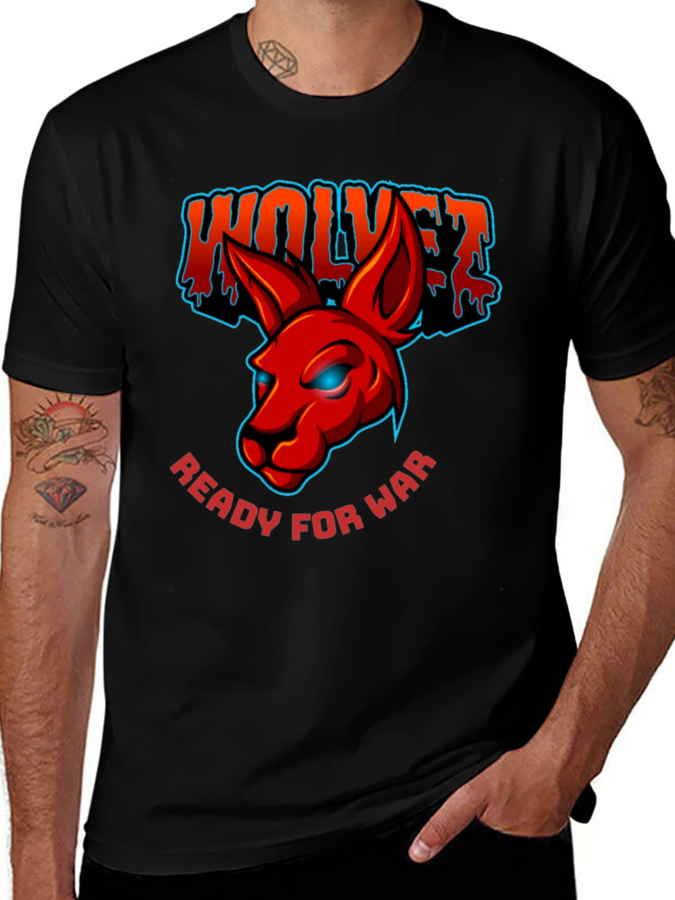 Variant 9 of Wolves Ready For War Graphic T-Shirt