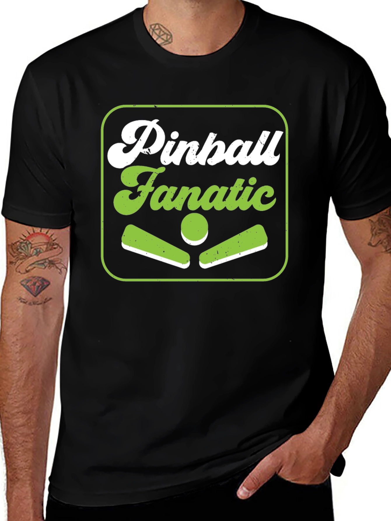 Variant 8 of Pinball Fanatic T-Shirt - Retro Gaming Tee
