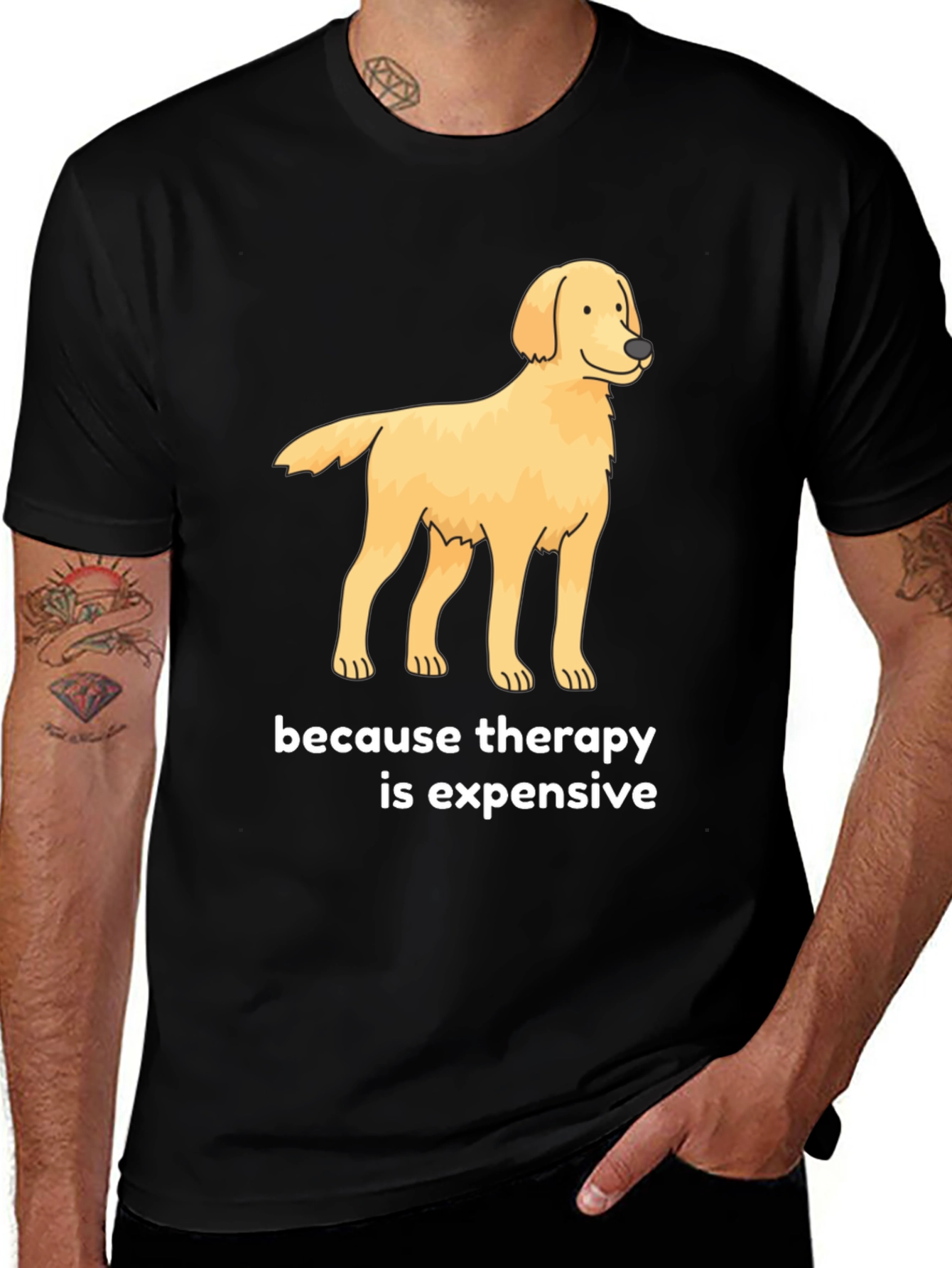 Variant 24 of Therapy is Expensive Dog T-Shirt