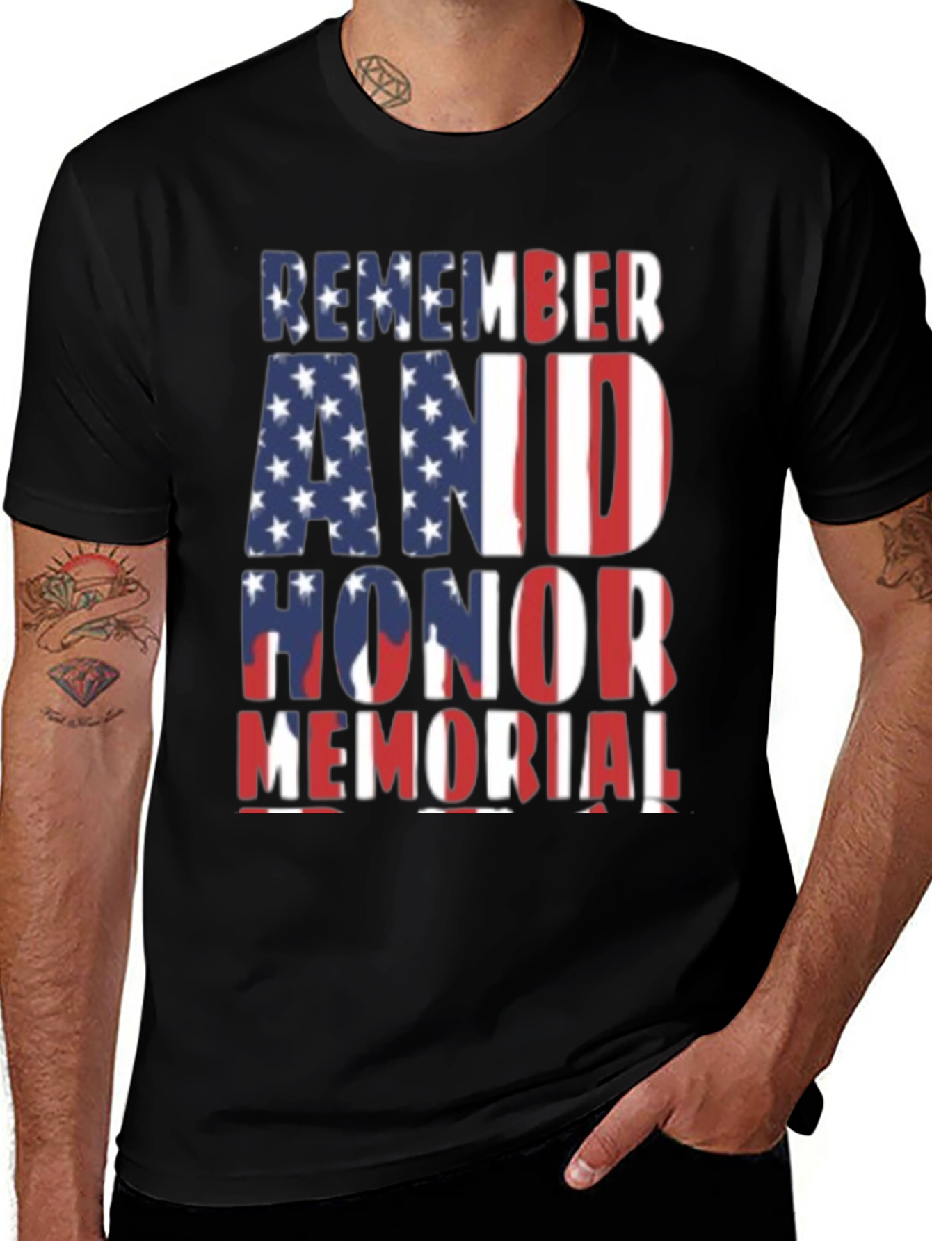 Variant 10 of Remember and Honor Memorial Graphic T-Shirt