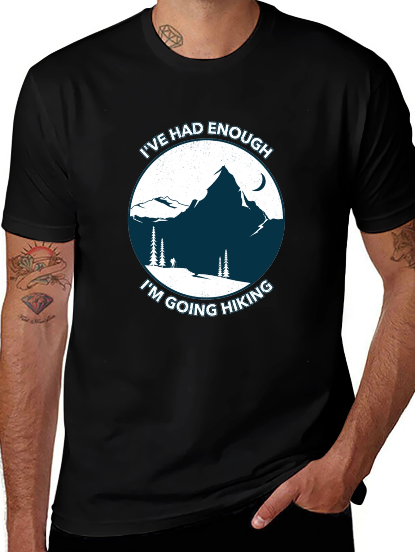 Variant 28 of Hiking Motivation T-Shirt - I've Had Enough