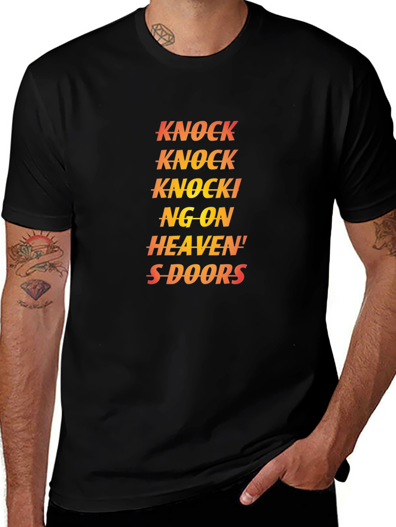 Variant 17 of Knockin' on Heaven's Doors T-Shirt - Soft Cotton Tee