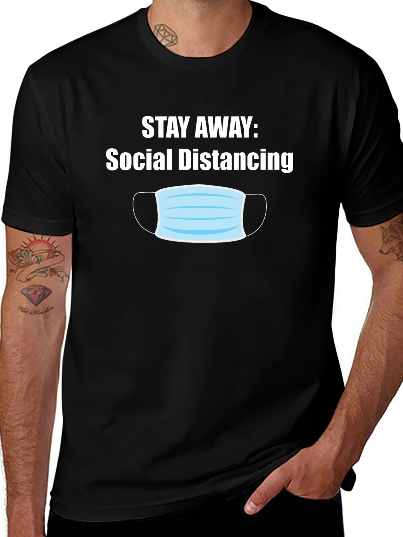 Social Distancing T-Shirt - Stay Away Novelty Tee