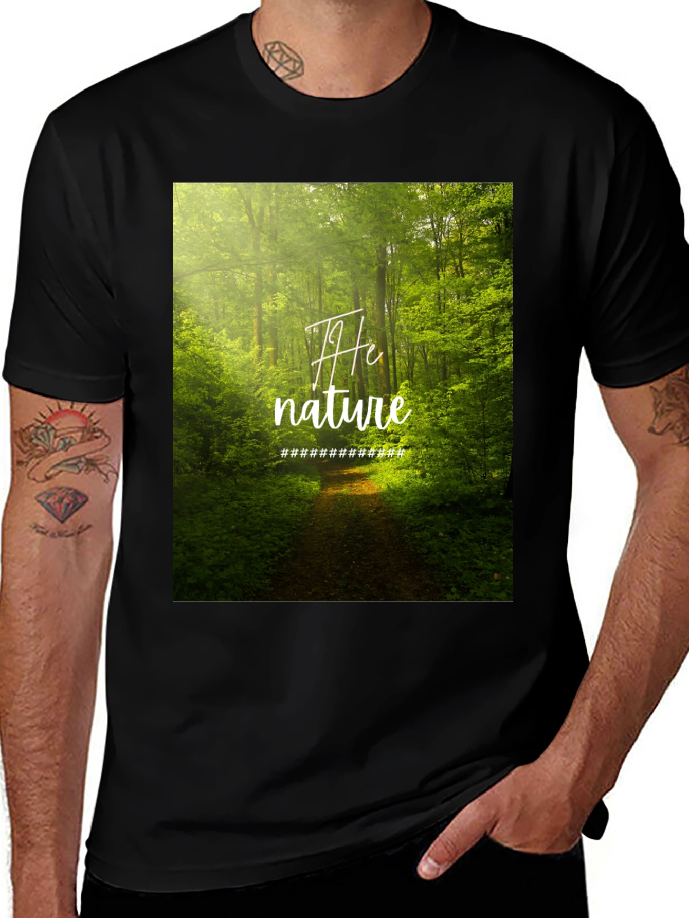 Variant 13 of Nature Graphic Black Tee