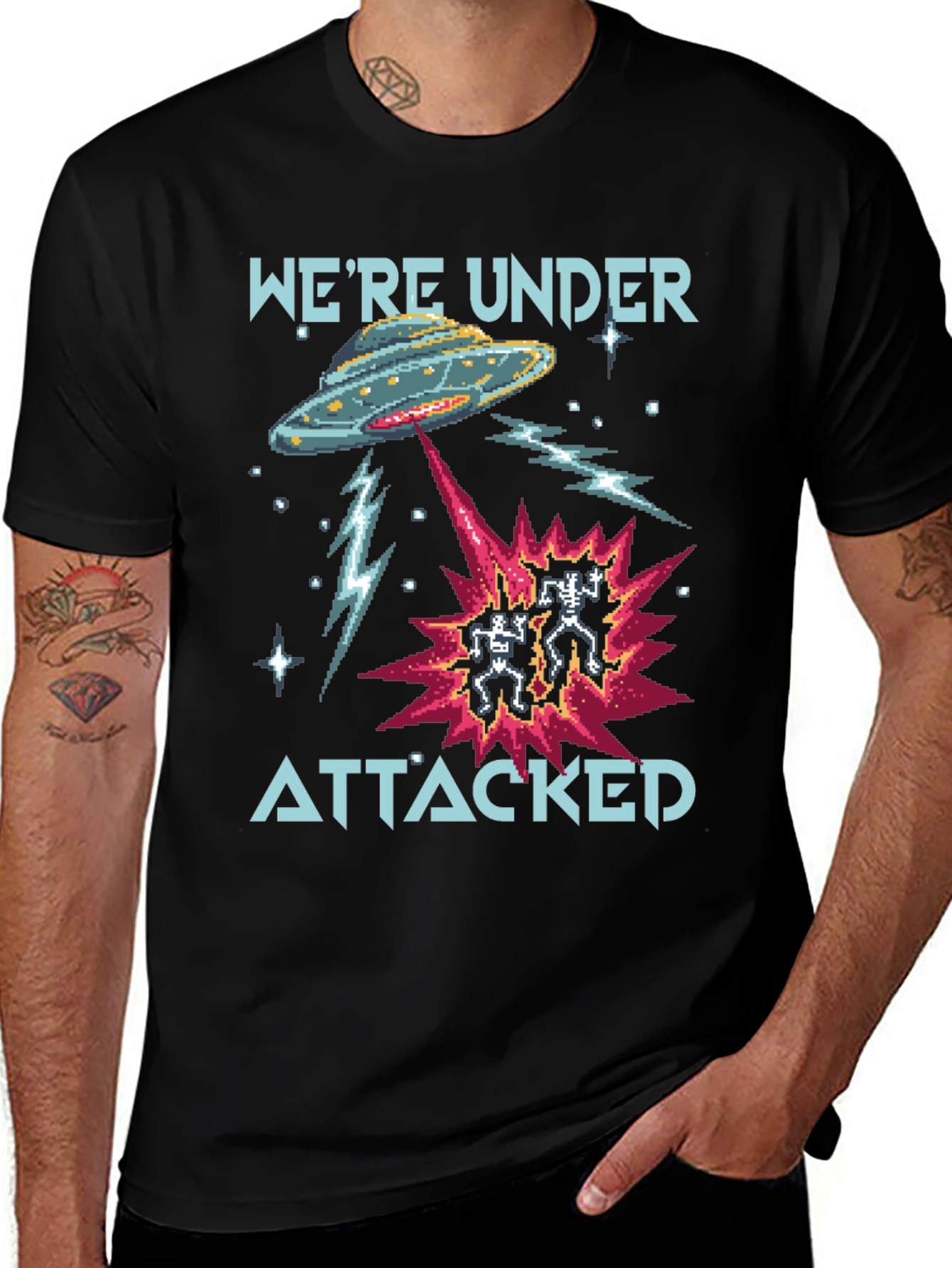 Variant 27 of We're Under Attack! Graphic T-Shirt