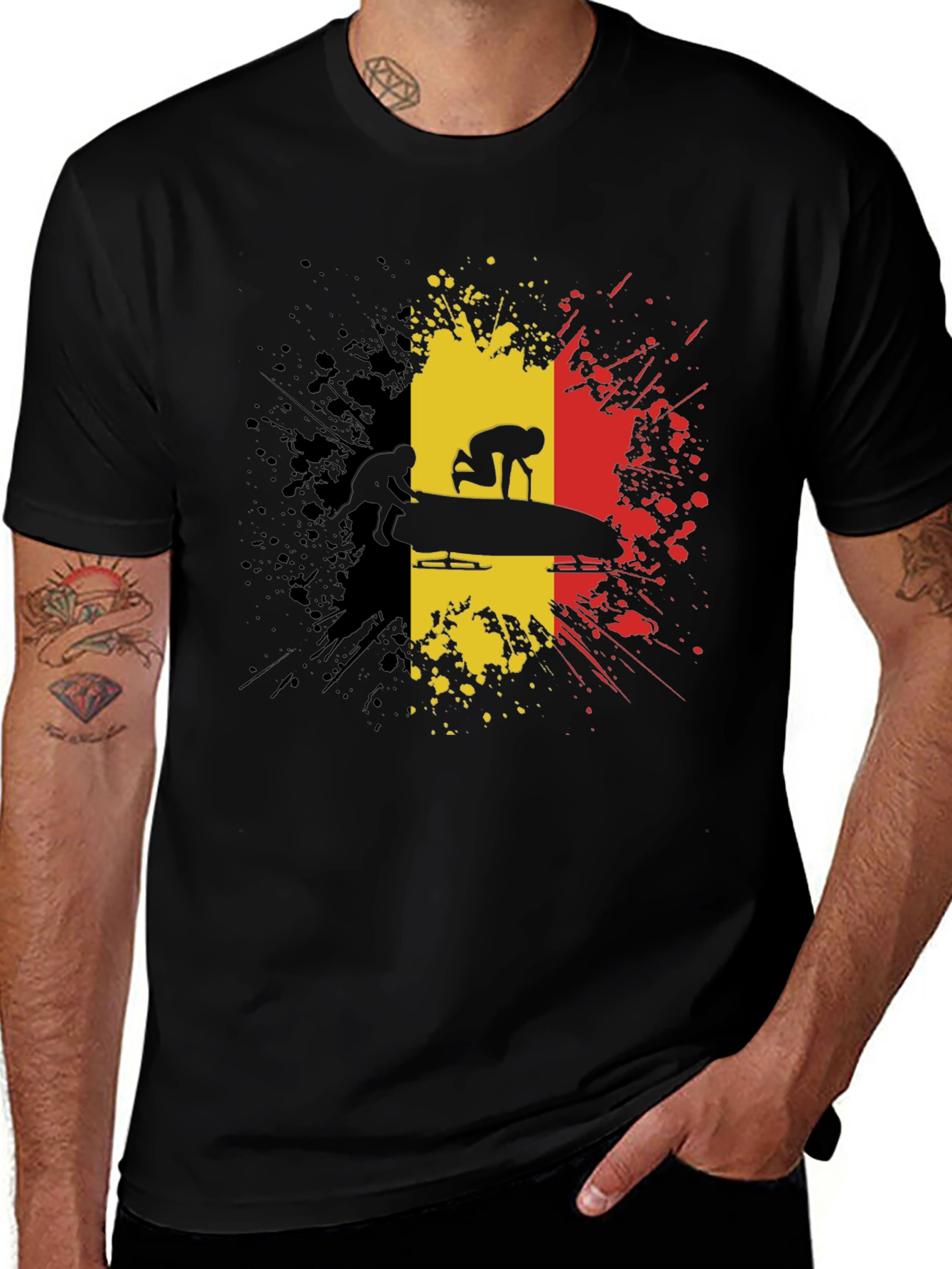 Belgium Bobsled T-Shirt - Black