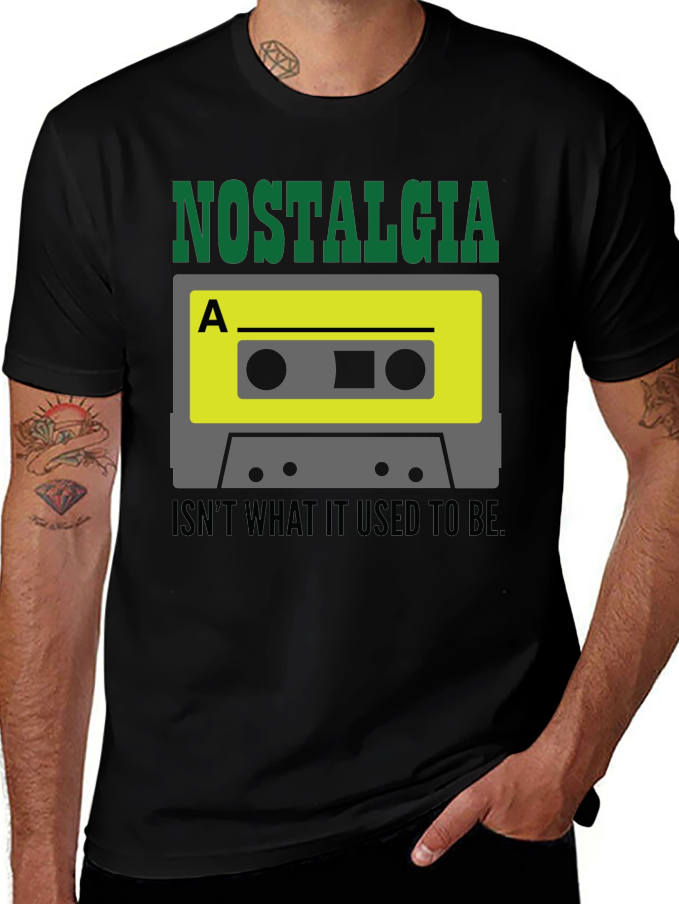 Variant 14 of Nostalgia Funny Cassette Tape Graphic T-Shirt