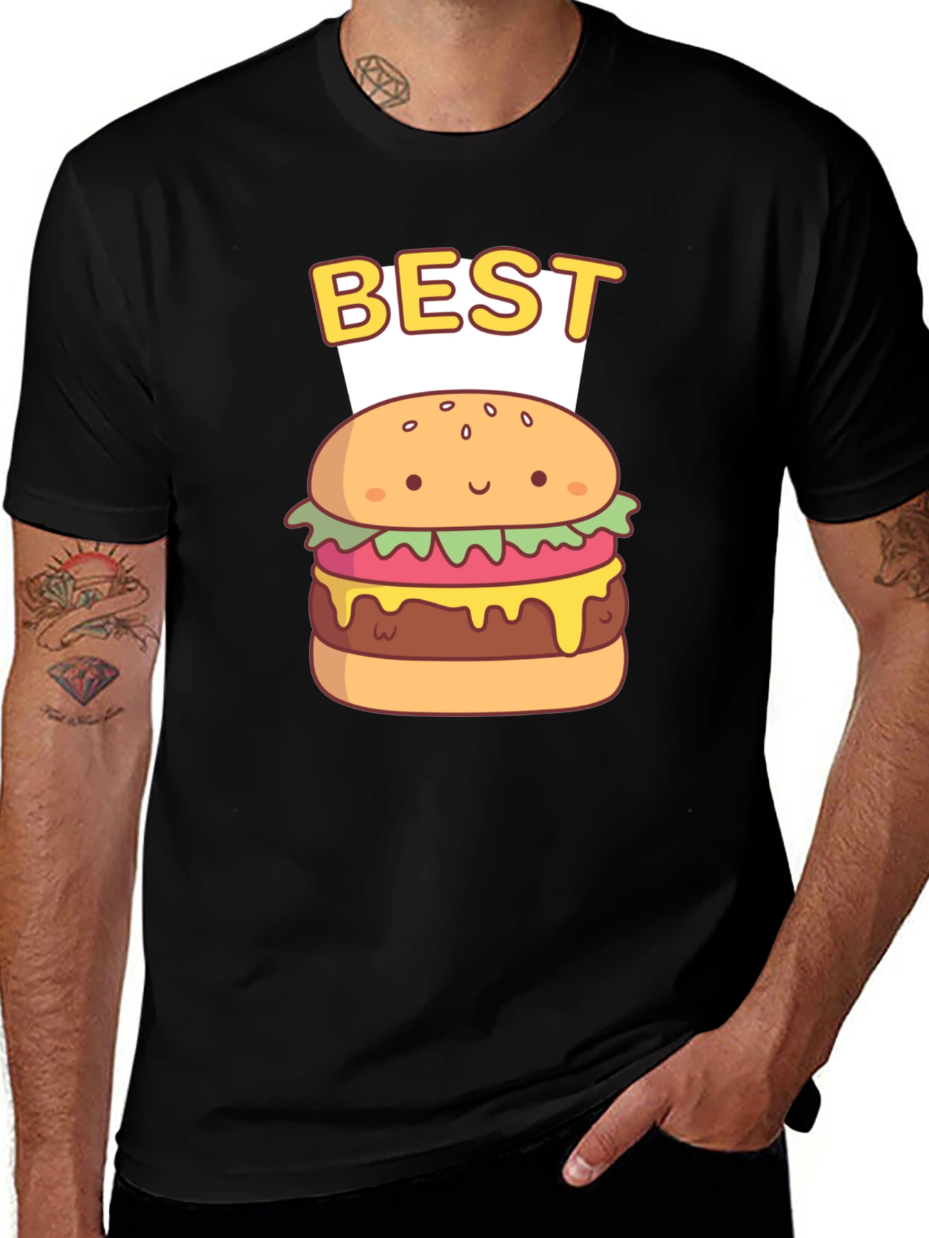 Variant 19 of Best Burger Graphic T-Shirt - Foodie Apparel