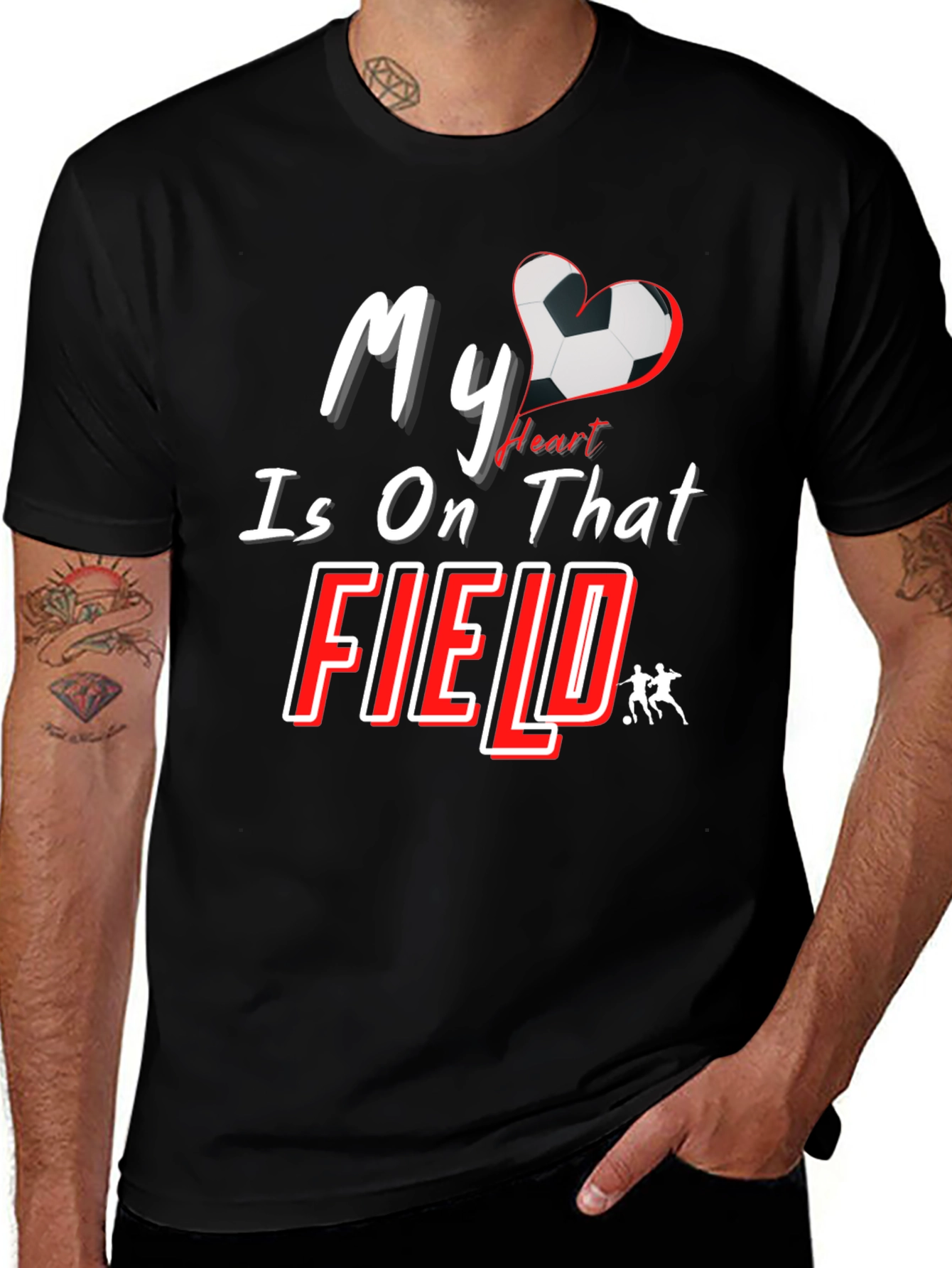 Variant 5 of My Heart Is On That Field Soccer T-Shirt