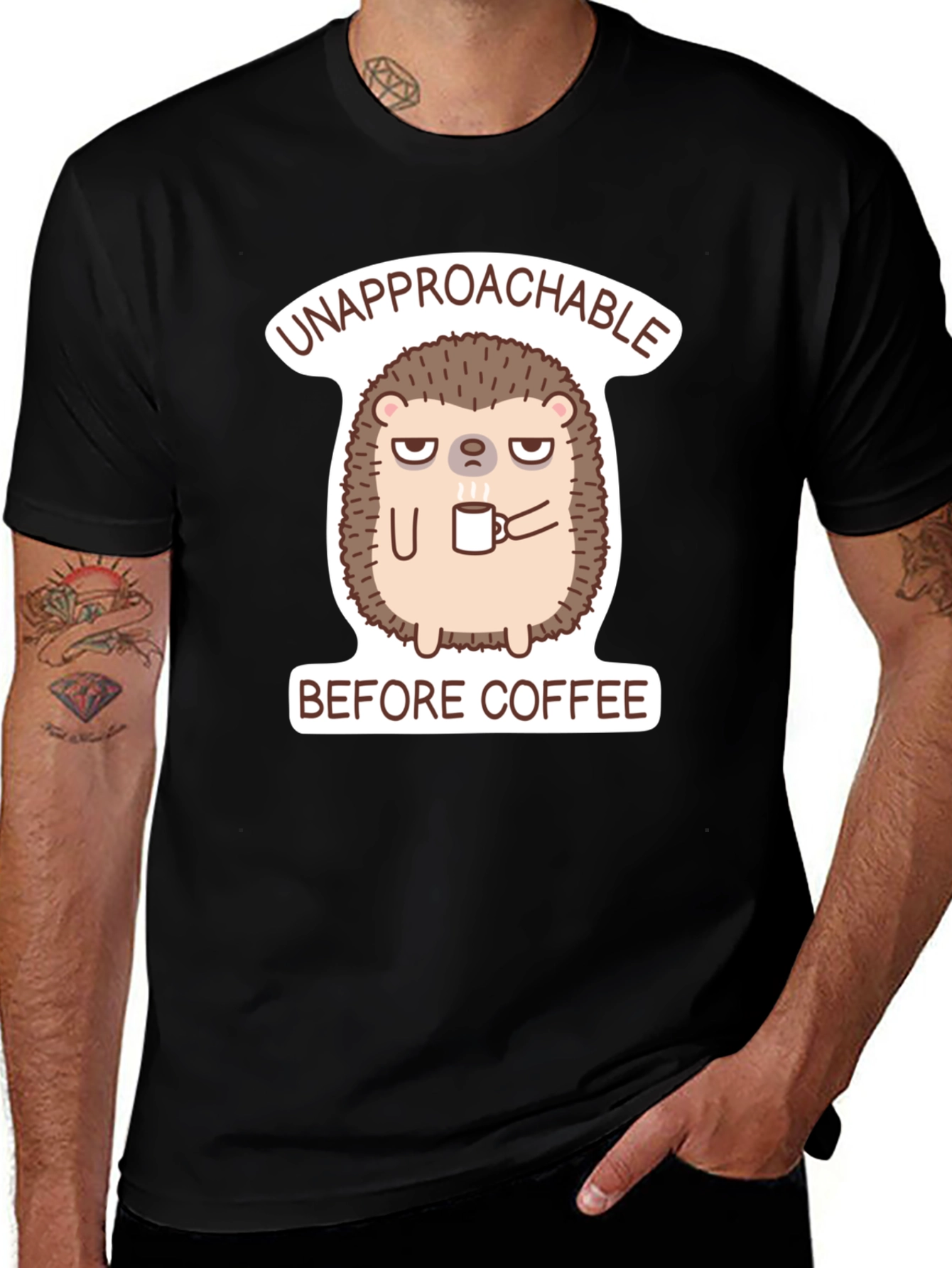 Variant 4 of Unapproachable Before Coffee Graphic T-Shirt