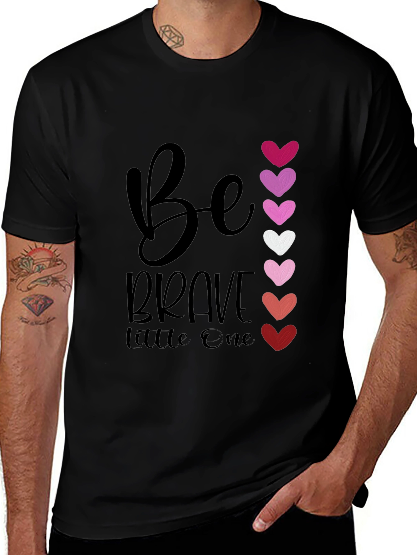 Variant 22 of Be Brave Little One Heart T-Shirt