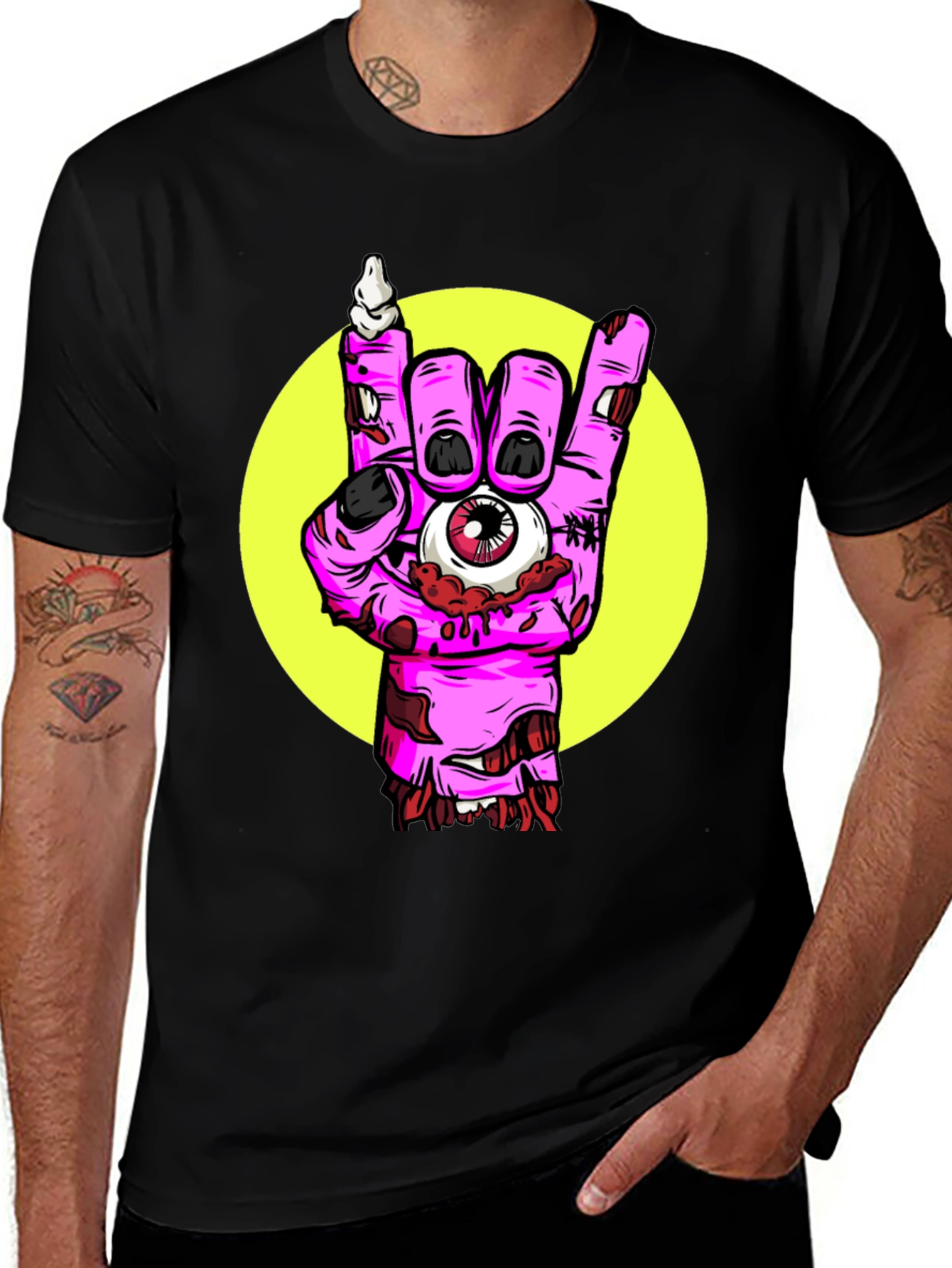 Variant 17 of Zombie Rock Hand T-Shirt