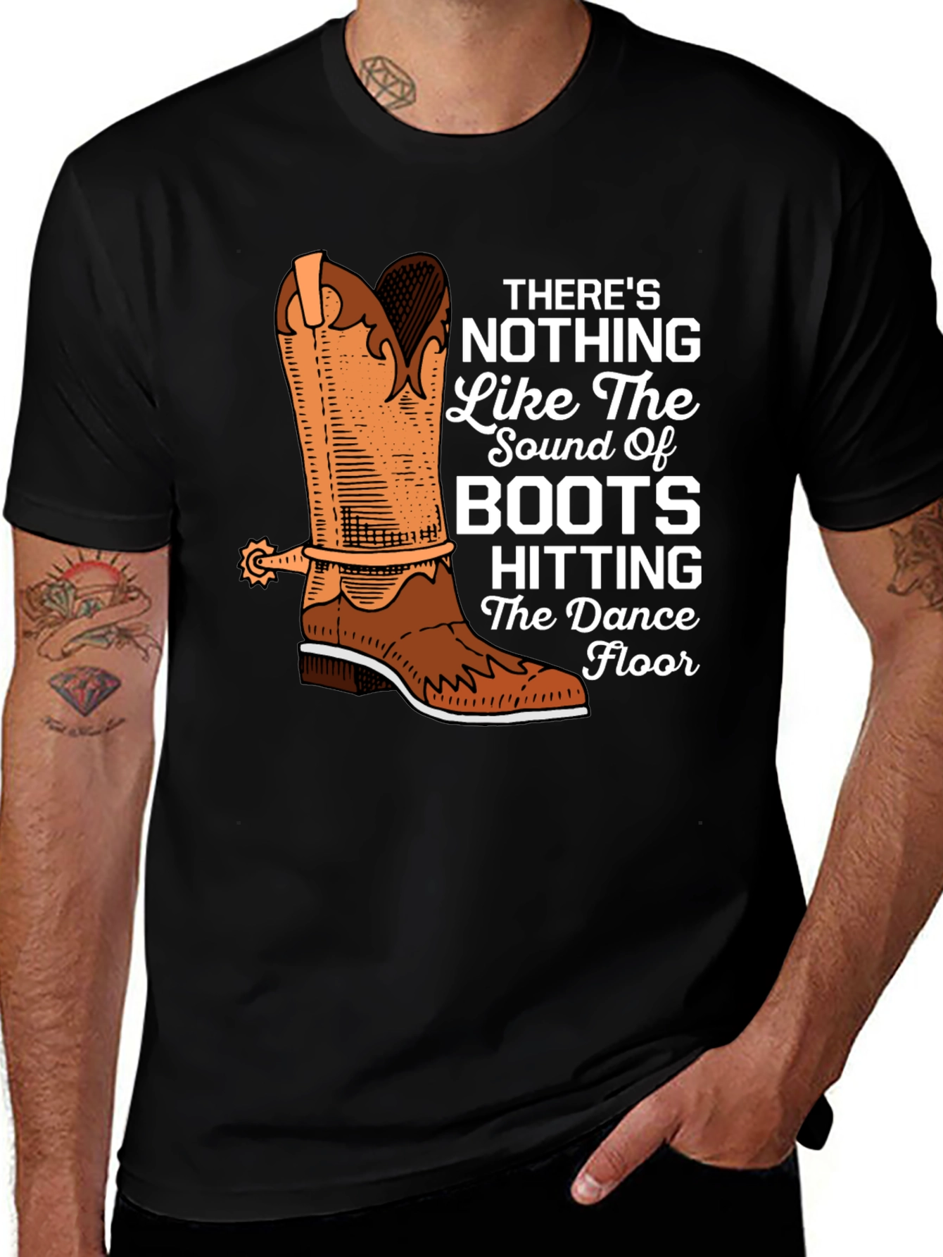 Cowboy Boots T-Shirt - Dance Floor Hitting