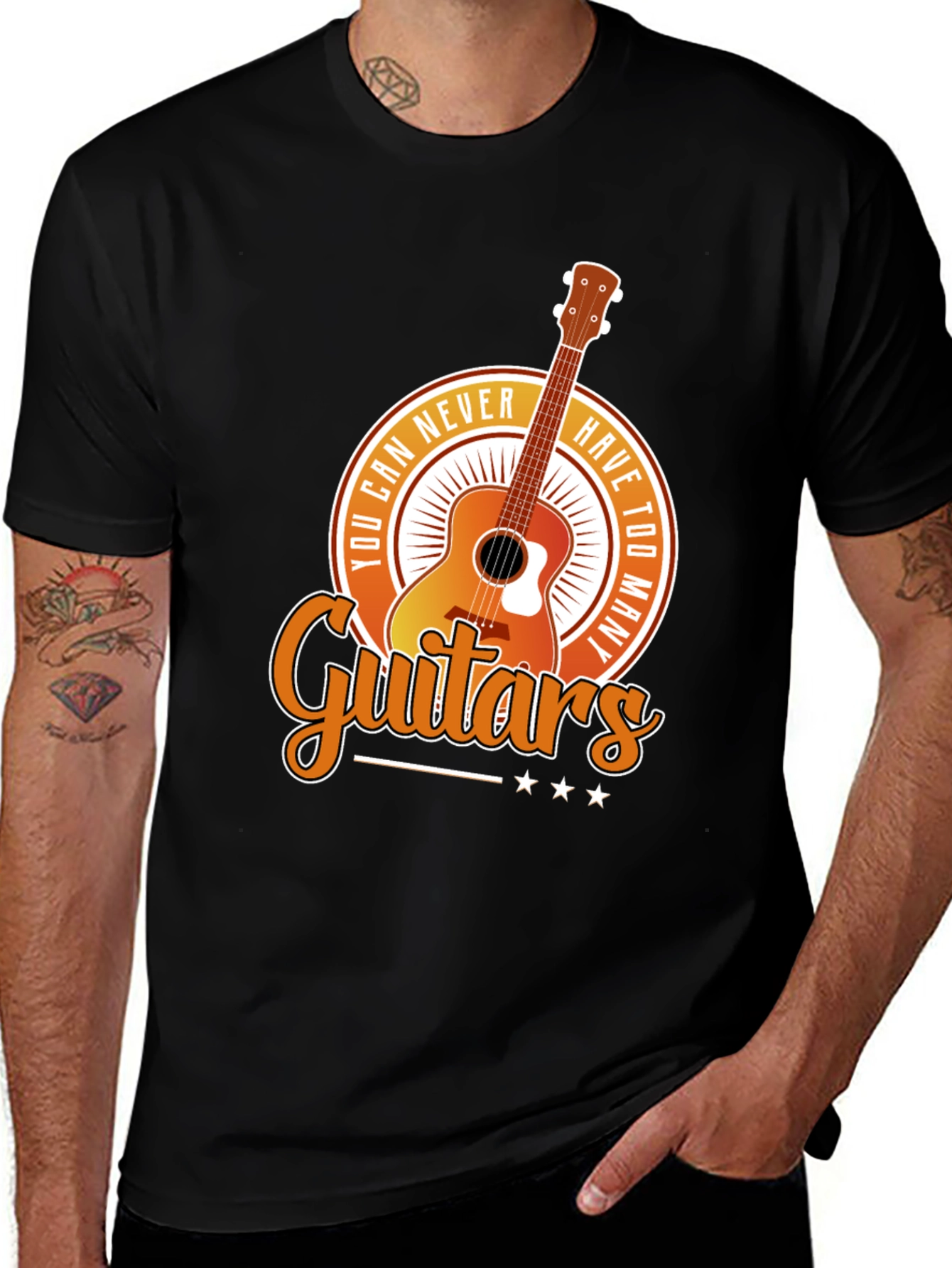 Variant 30 of Guitar Lover T-Shirt - You Can Never Have Too Many