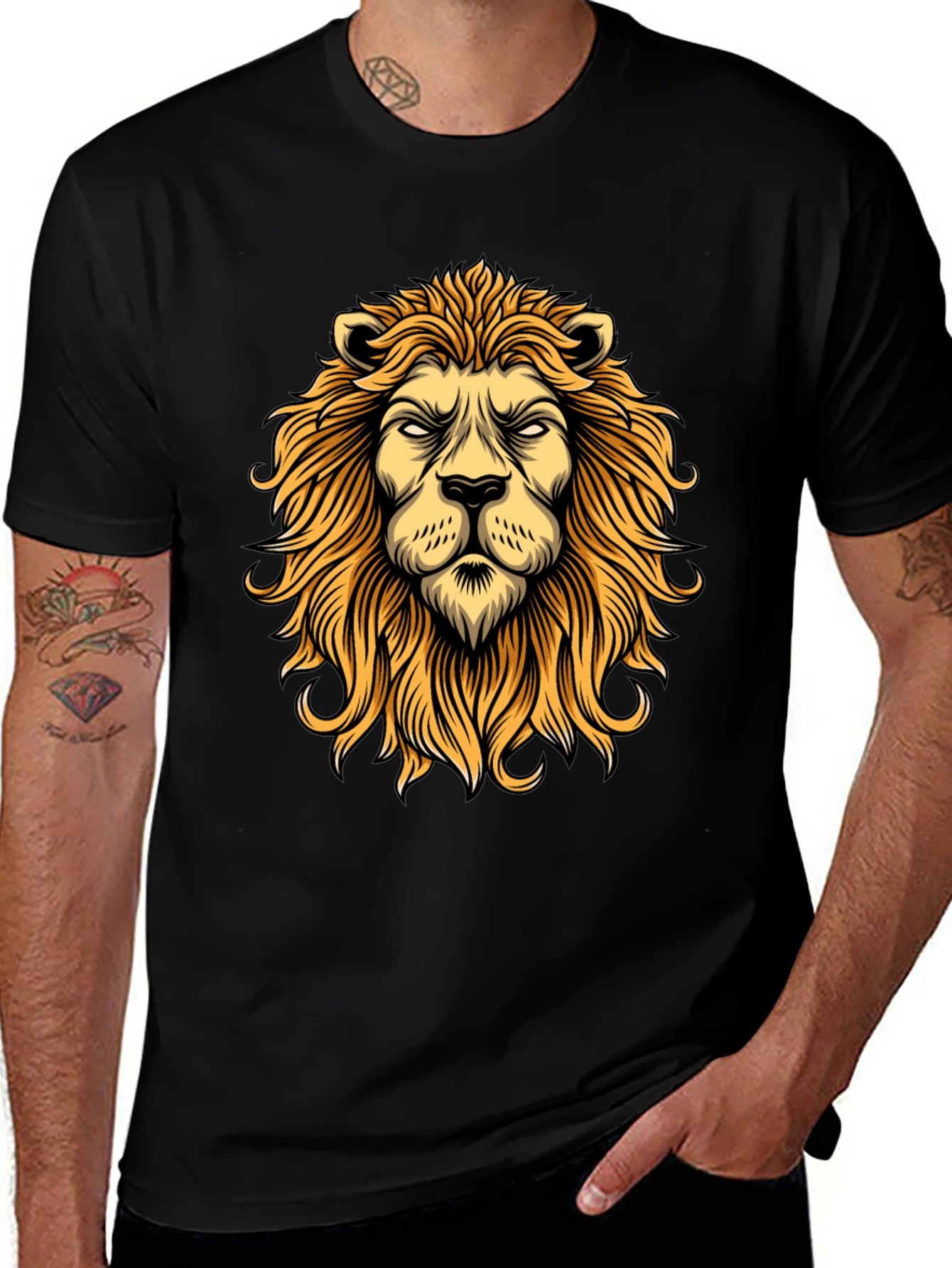 Variant 22 of Lion Graphic Print T-Shirt